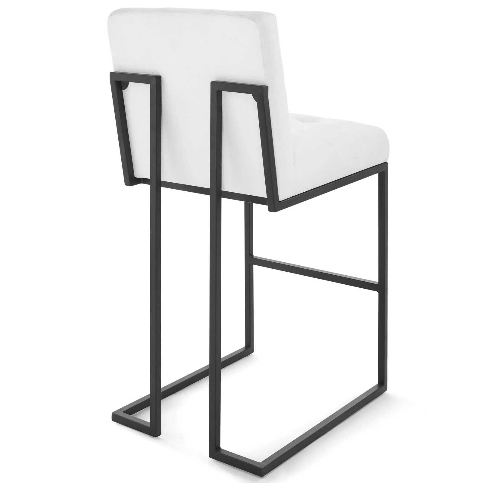 Privy Black Stainless Steel Upholstered Fabric Bar Stool By Modway - EEI-3857 - Image 12