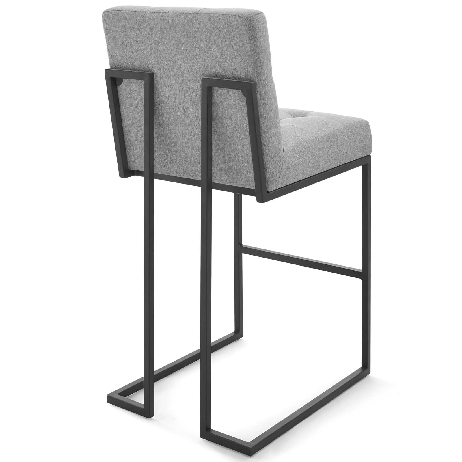 Privy Black Stainless Steel Upholstered Fabric Bar Stool By Modway - EEI-3857 - Image 4