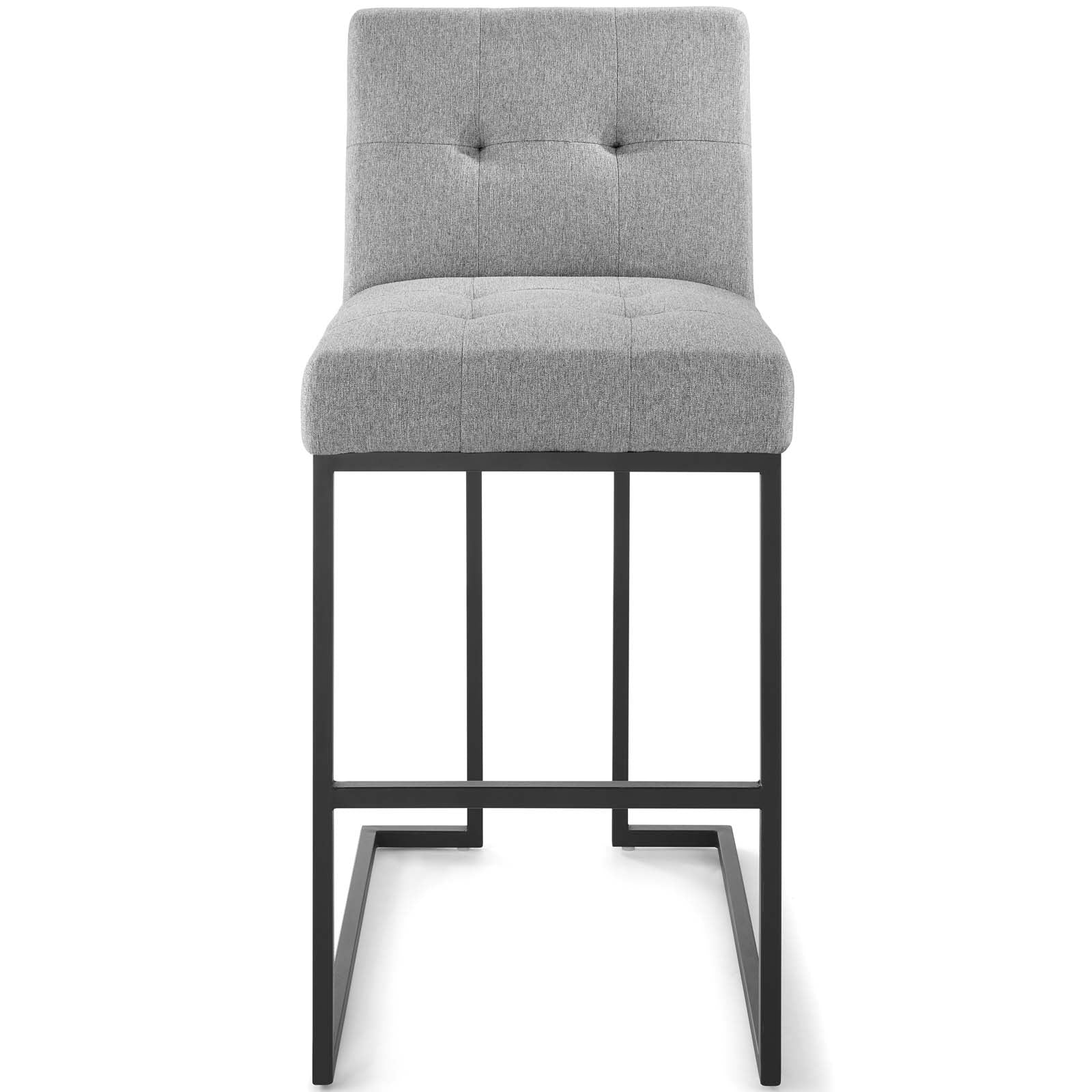 Privy Black Stainless Steel Upholstered Fabric Bar Stool By Modway - EEI-3857 - Image 5