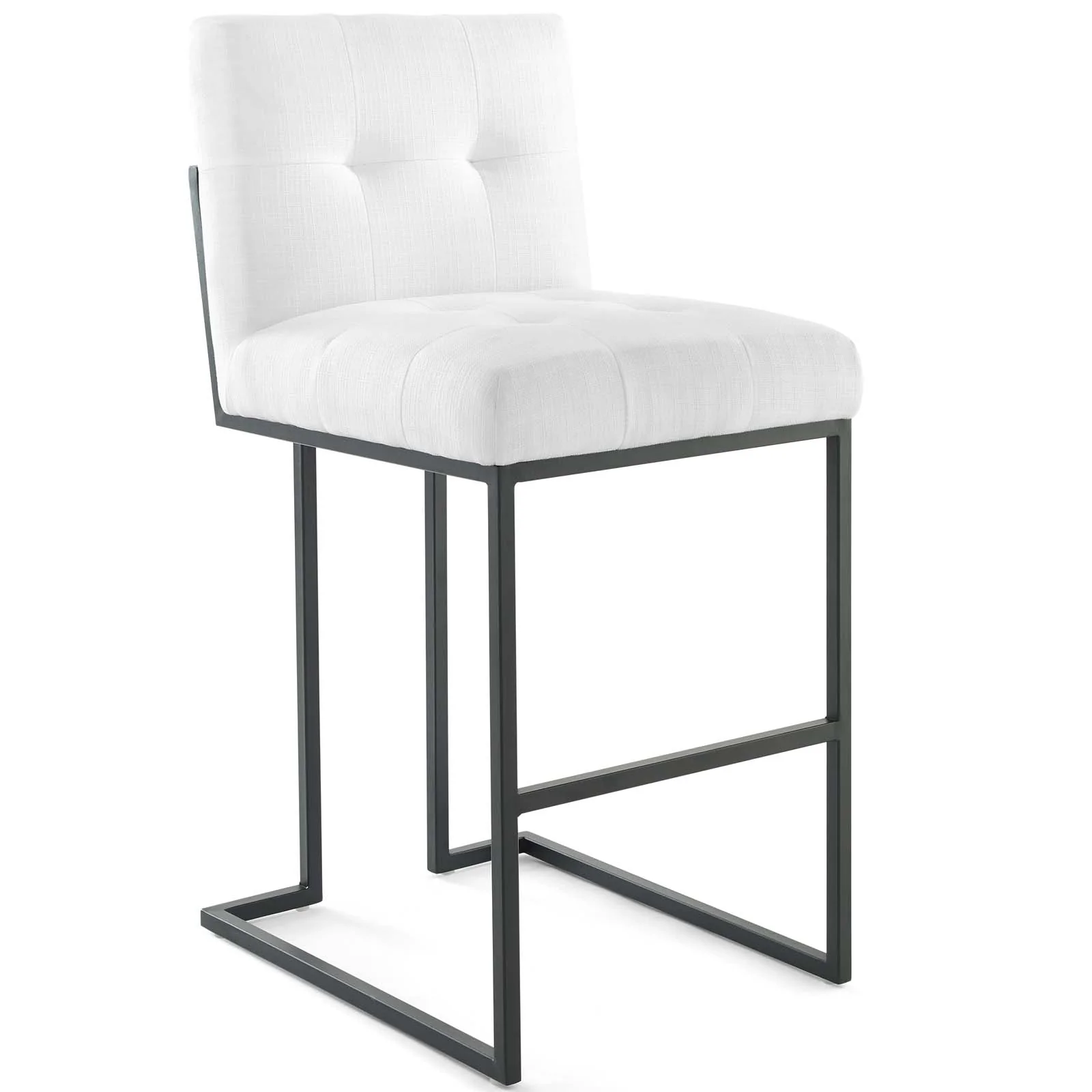 Privy Black Stainless Steel Upholstered Fabric Bar Stool Set of 2 By Modway - EEI-4159 - Image 7