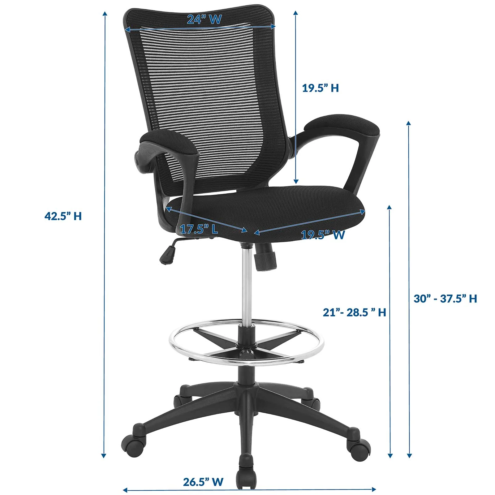 Project Drafting Chair By Modway - EEI-2287 - Image 7