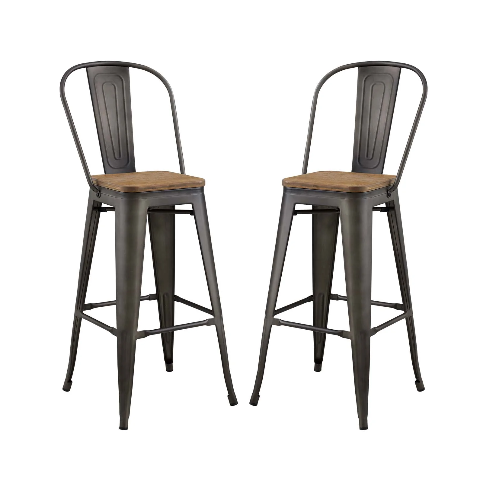 Promenade Bar Stool Metal Set of 2 By Modway - EEI-3899 - Image 2