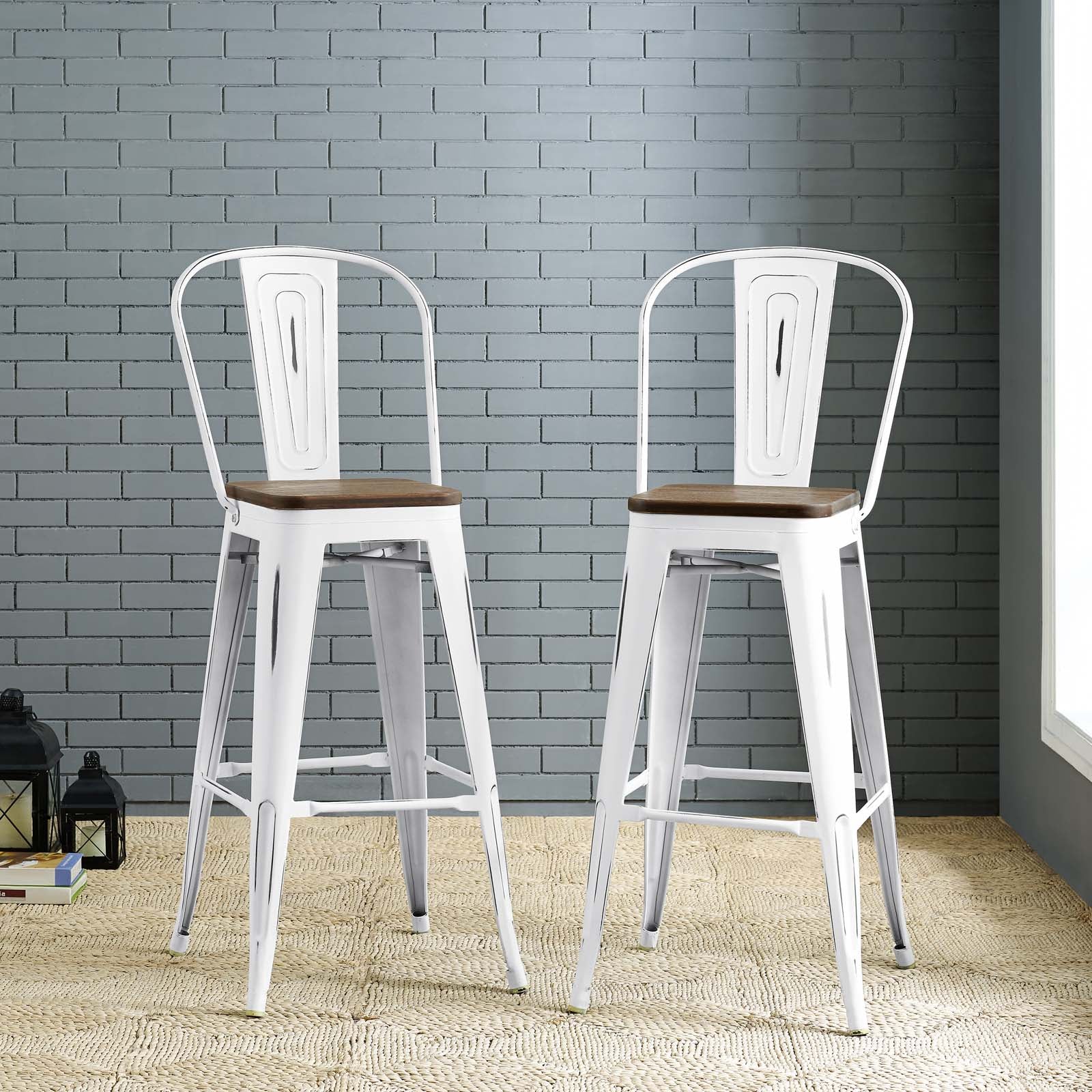 Promenade Bar Stool Metal Set of 2 By Modway - EEI-3899 - Image 6