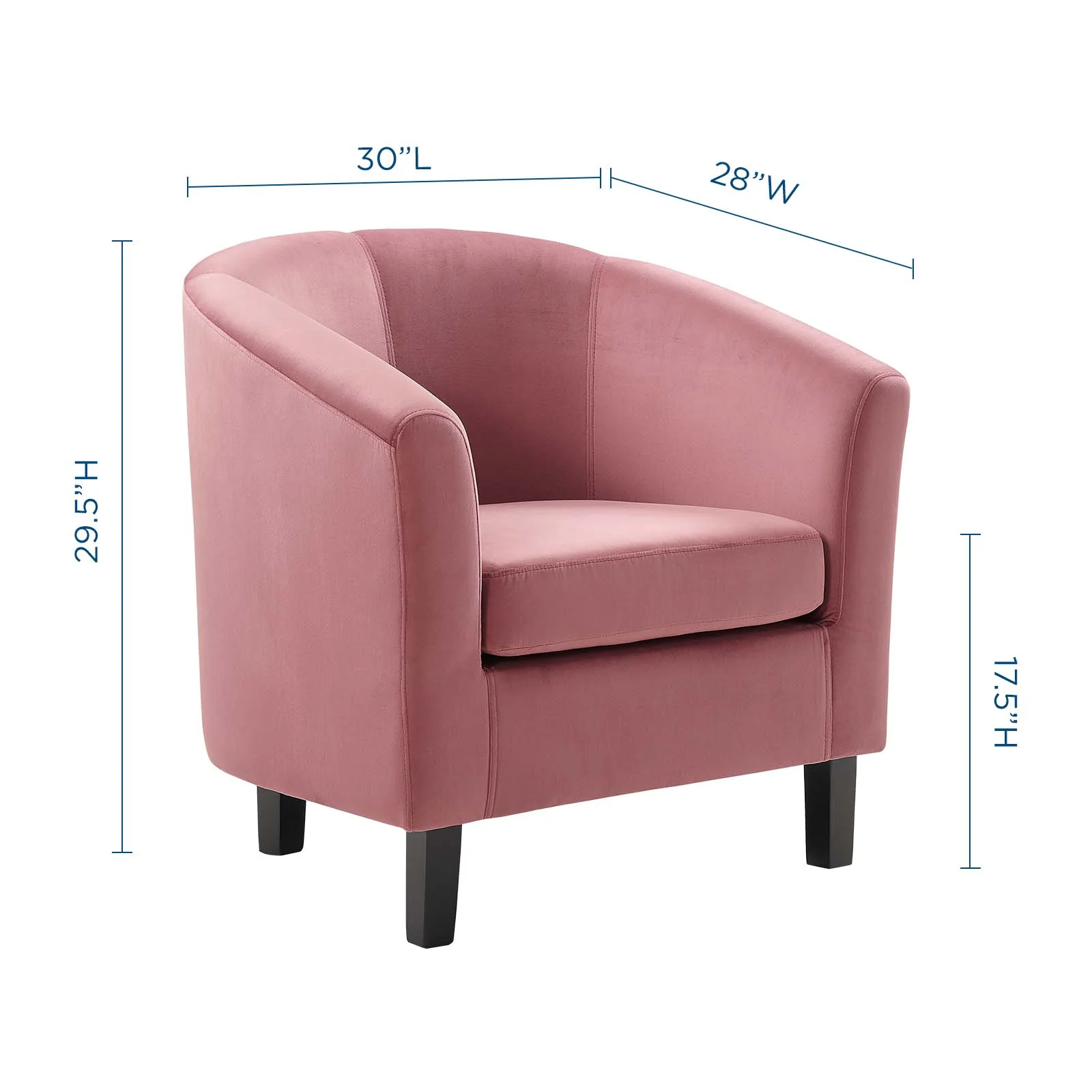Prospect Performance Velvet Armchair By Modway - EEI-4137 - Image 3