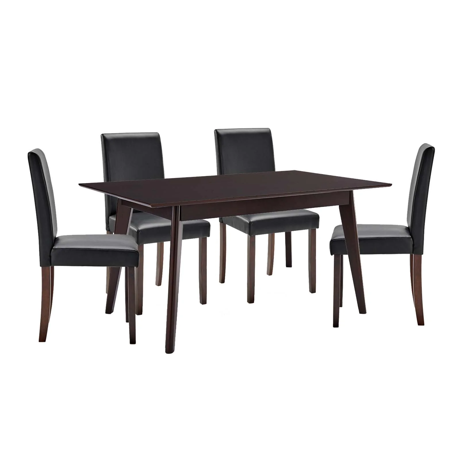 Prosper 5 Piece Faux Leather Dining Set By Modway - EEI-4187 - Image 2