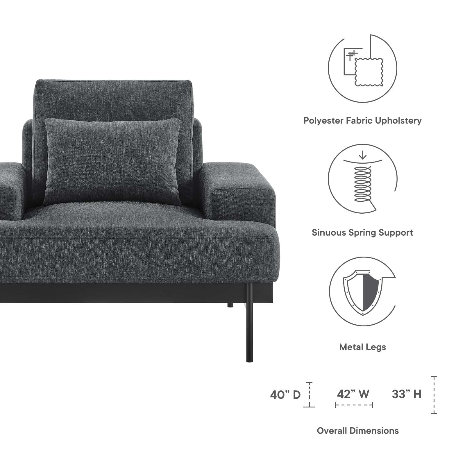 Proximity Upholstered Fabric Armchair By Modway - EEI-6216 - Image 14