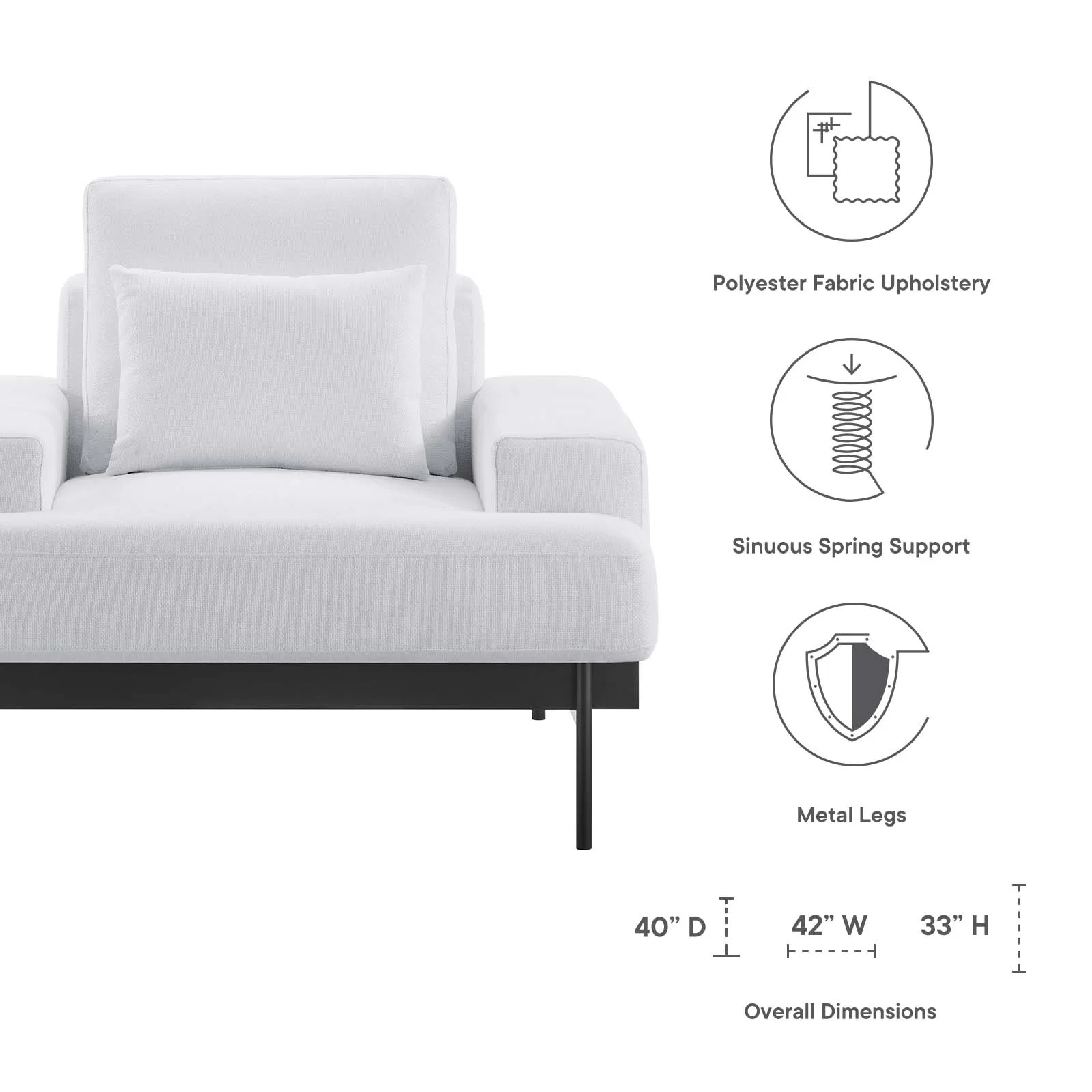 Proximity Upholstered Fabric Armchair By Modway - EEI-6216 - Image 30