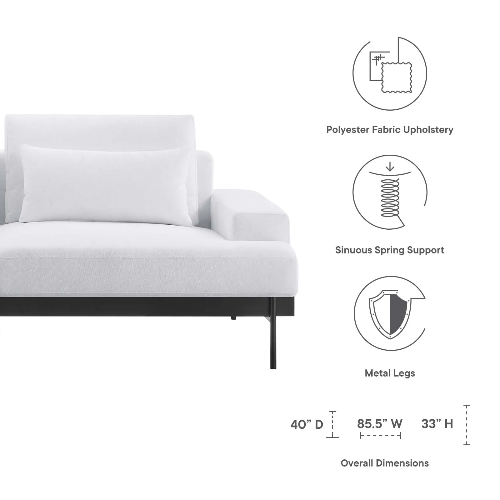 Proximity Upholstered Fabric Sofa By Modway - EEI-6214 - Image 31