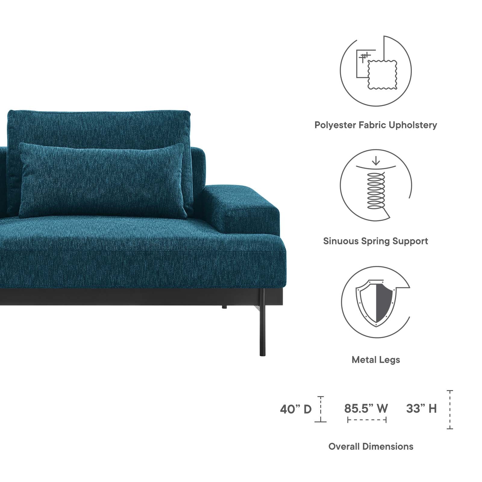 Proximity Upholstered Fabric Sofa By Modway - EEI-6214 - Image 7