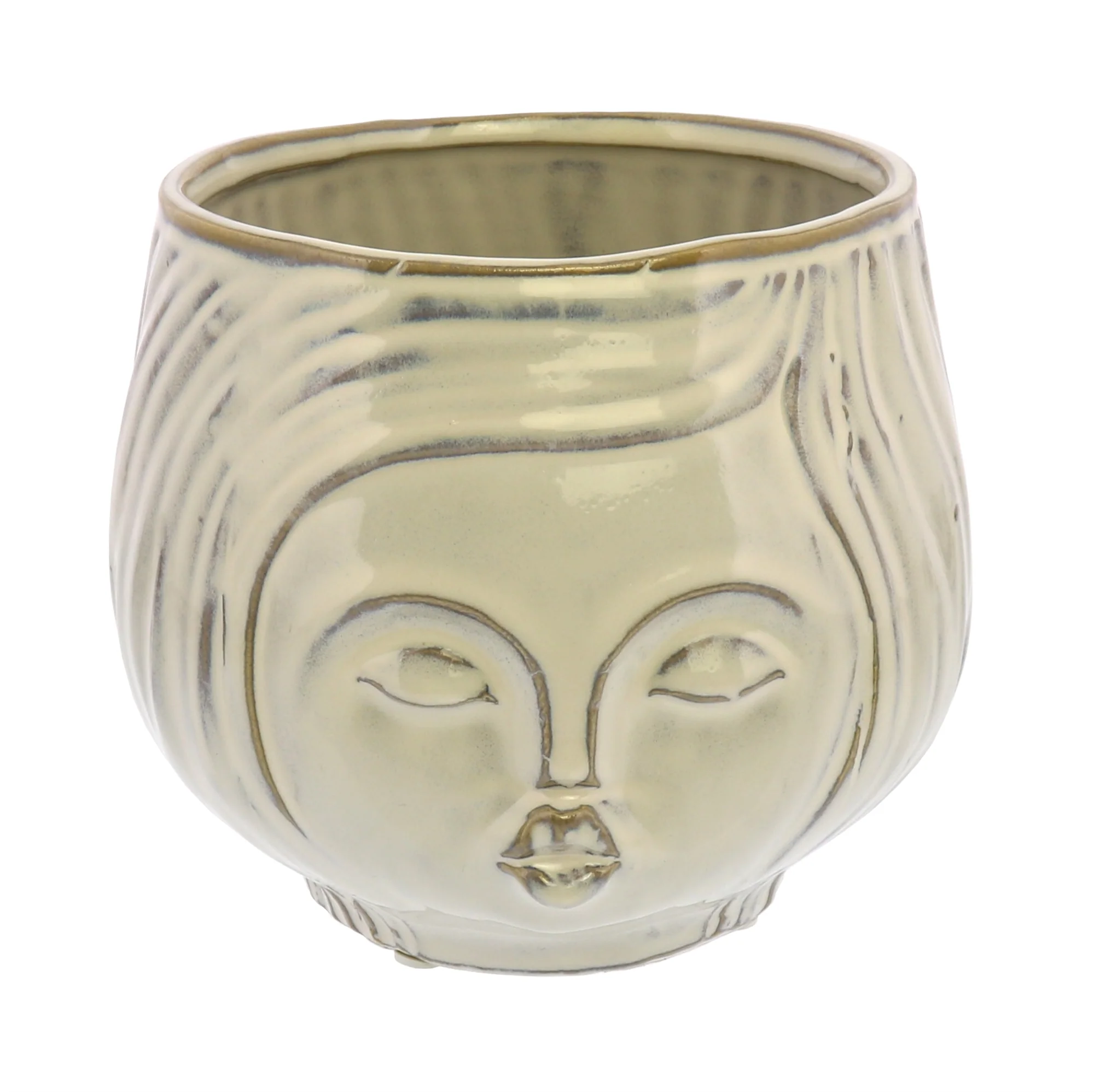 Pucker Up Ceramic Vase - Fancy White Set Of 2 By HomArt - Image 3