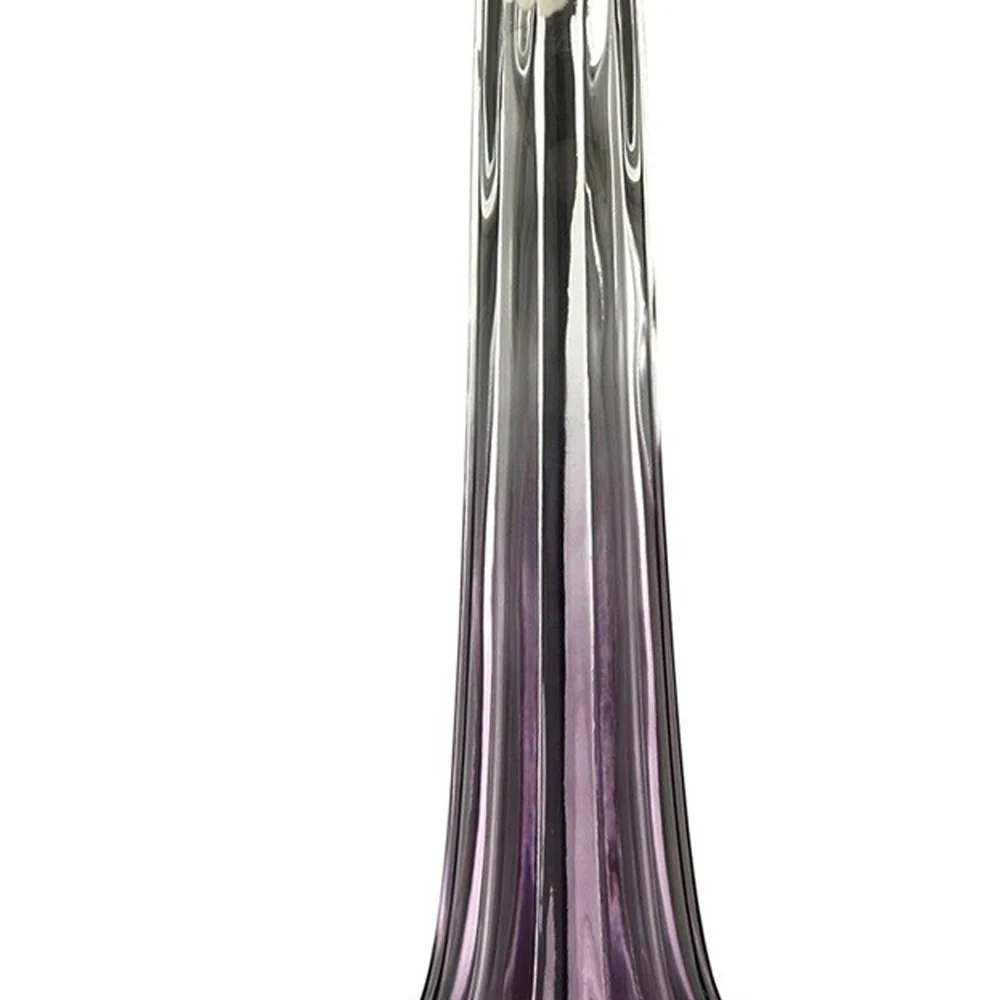 Purple Ombre Glass Goblet Table Lamp By Homeroots - Image 5