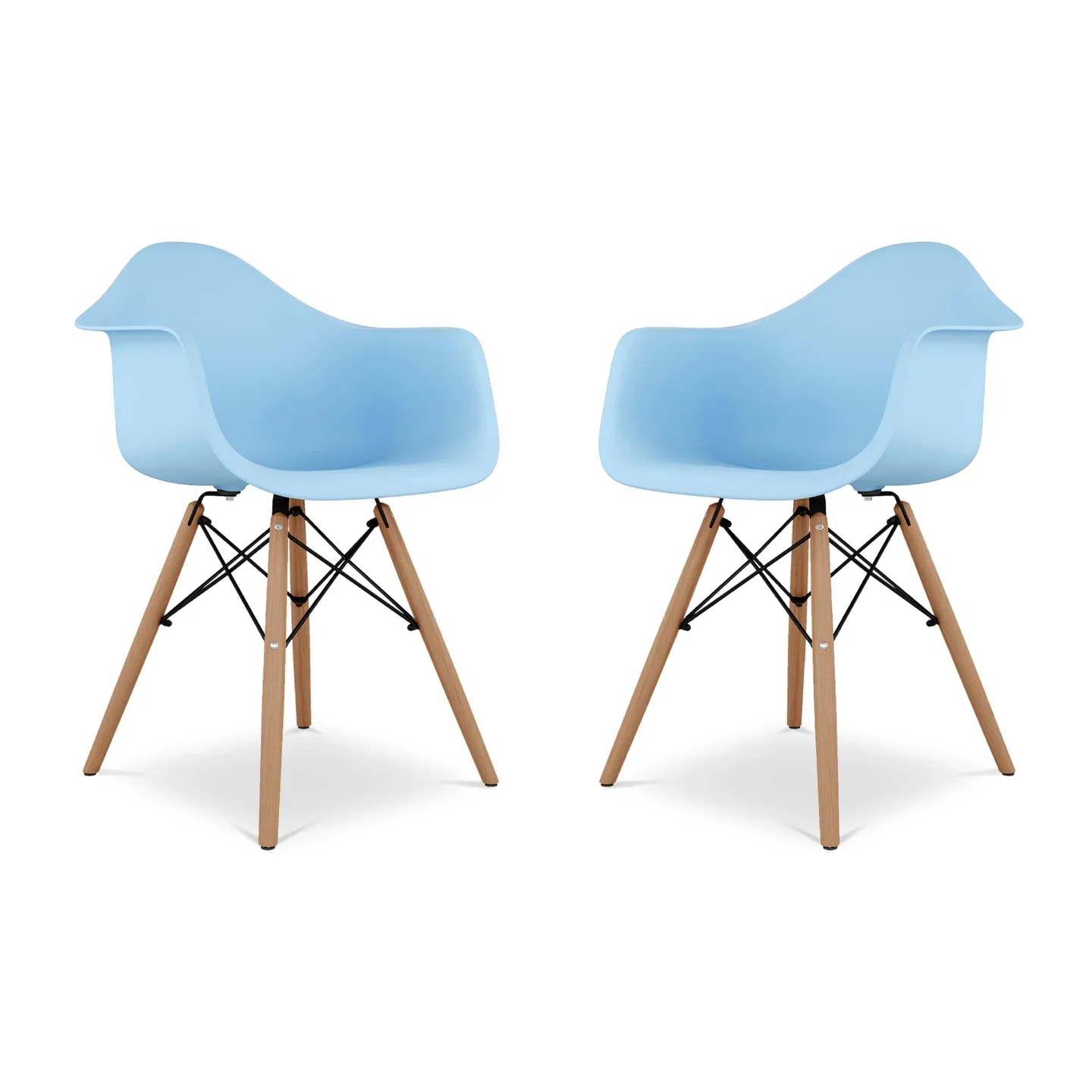 Pyramid Armchair, Blue By World Modern Design - Image 6