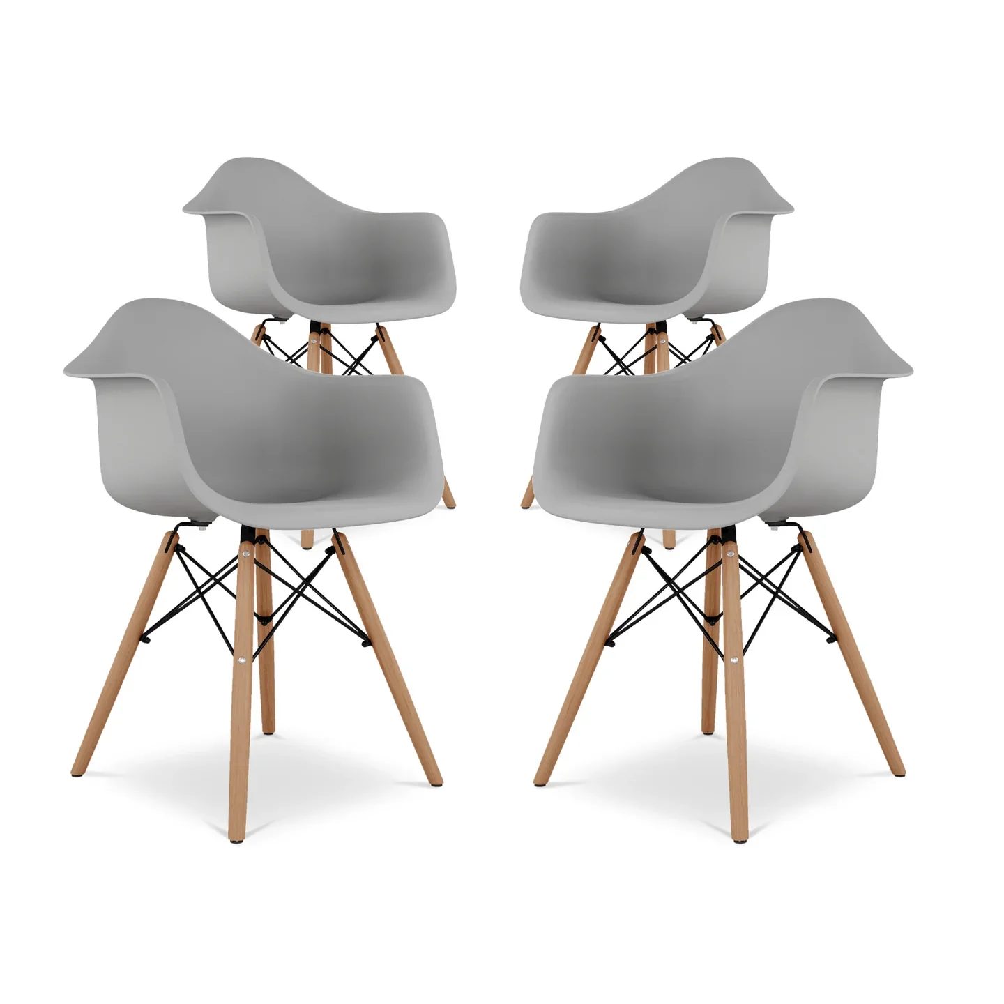 Pyramid Armchair, Gray By World Modern Design - Image 7