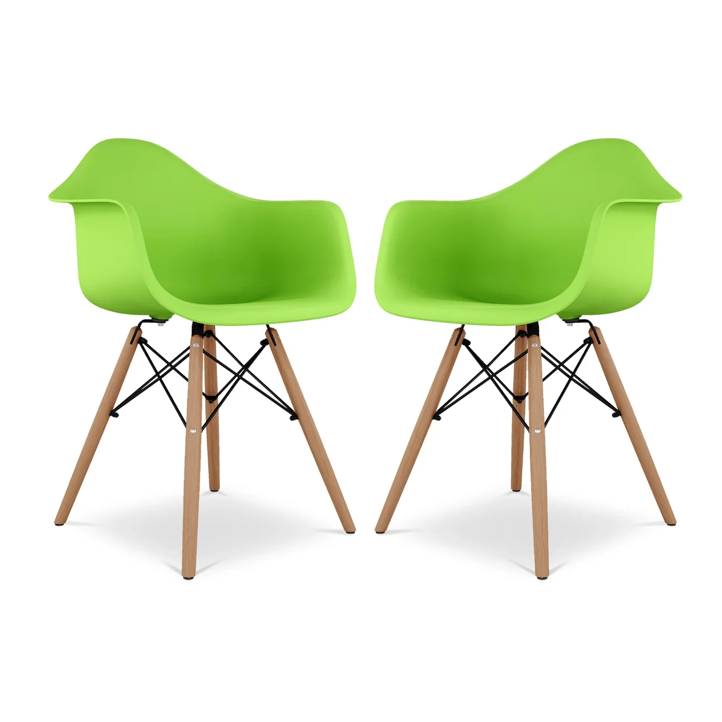 Pyramid Armchair, Green By World Modern Design - Image 6