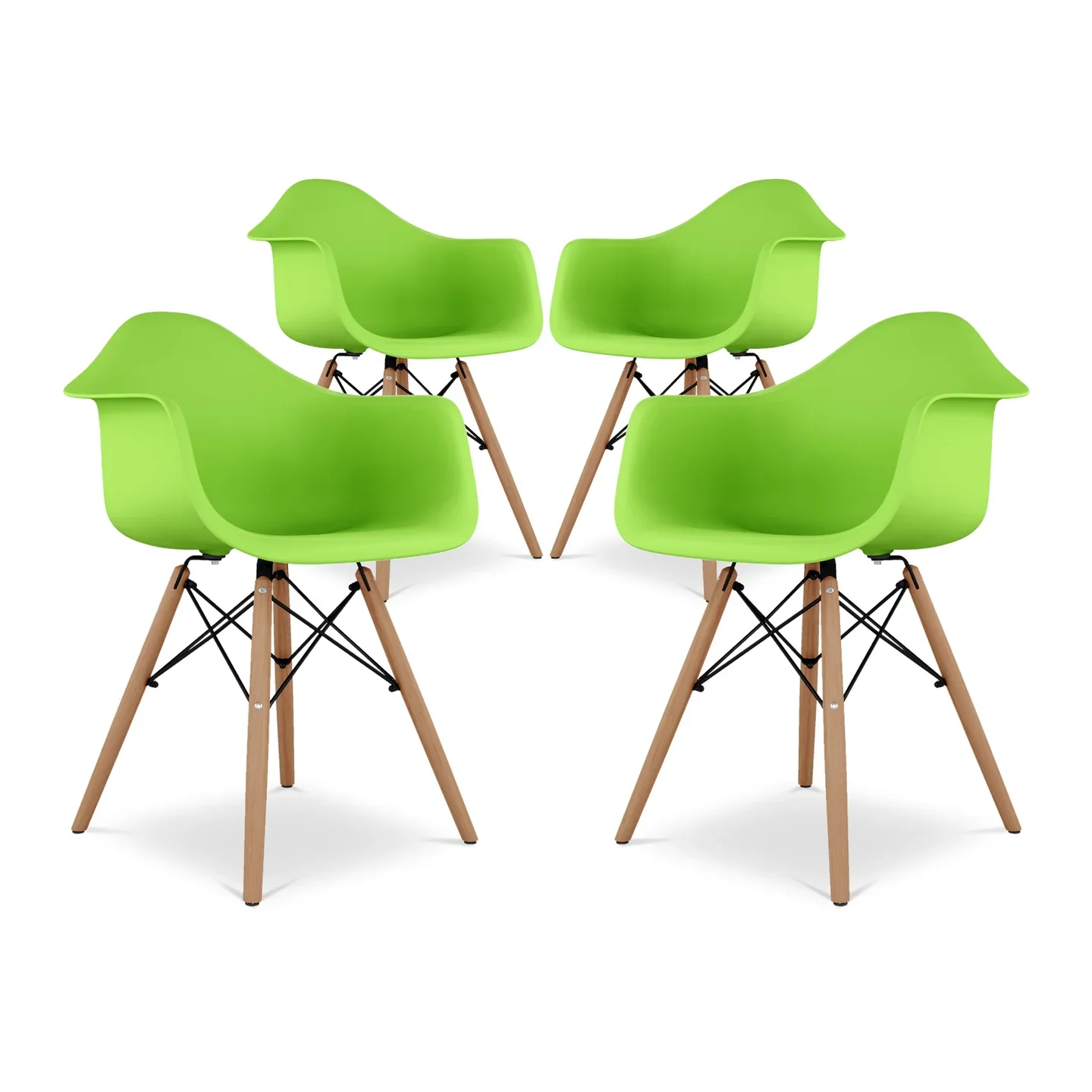 Pyramid Armchair, Green By World Modern Design - Image 7