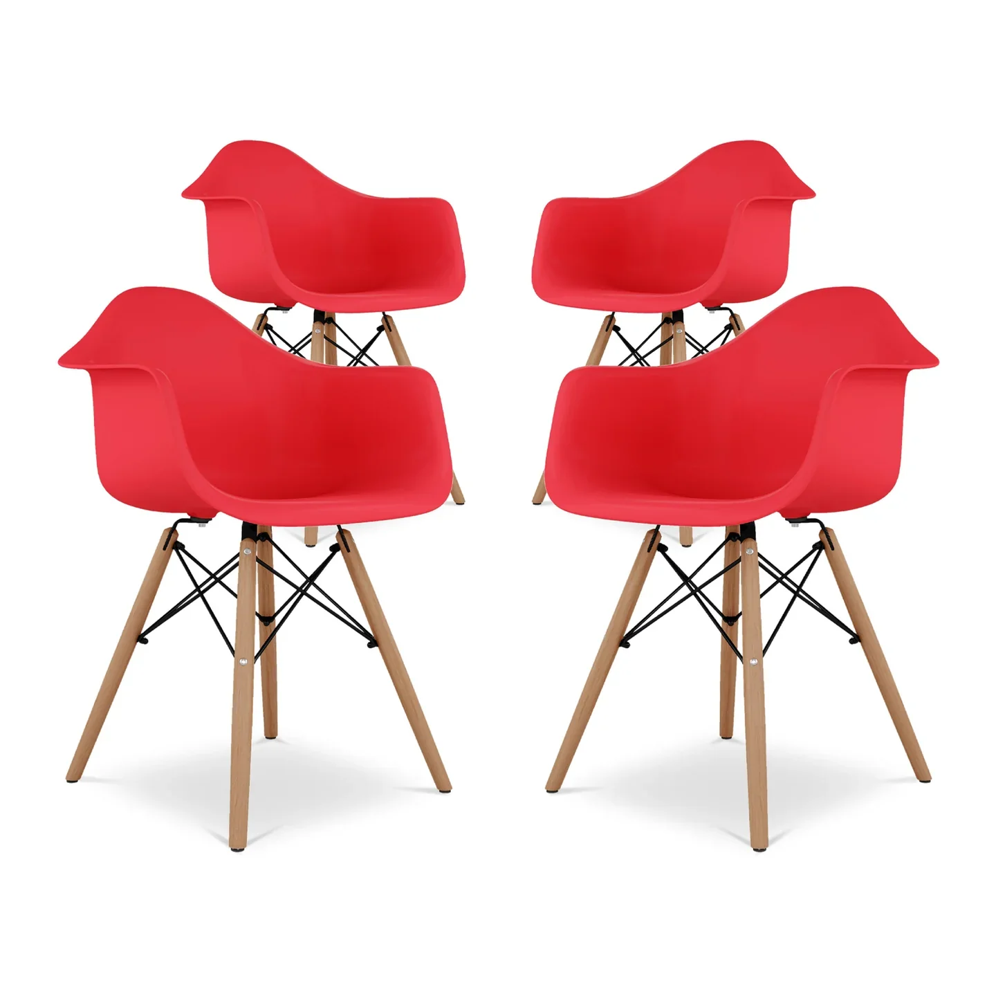 Pyramid Armchair, Red By World Modern Design - Image 7