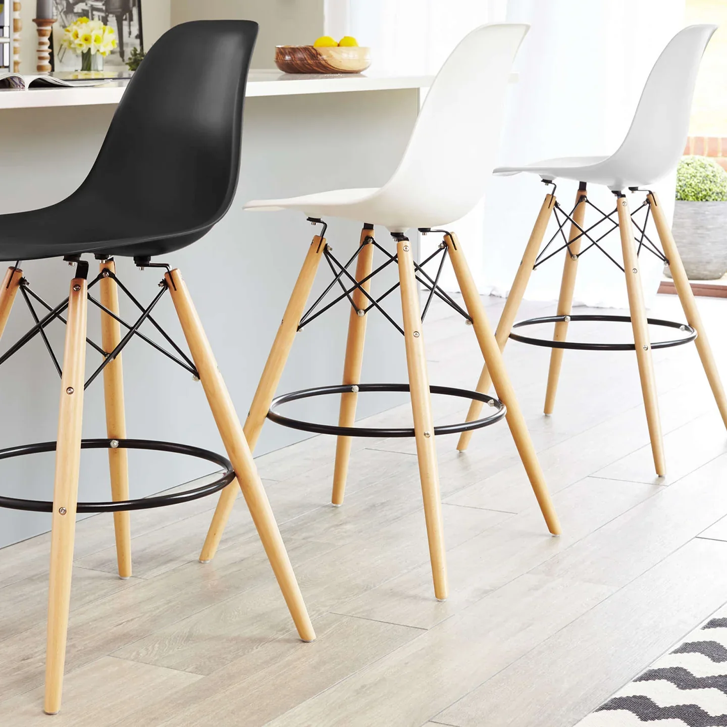 Pyramid Counter Stool, Black By World Modern Design - Image 2