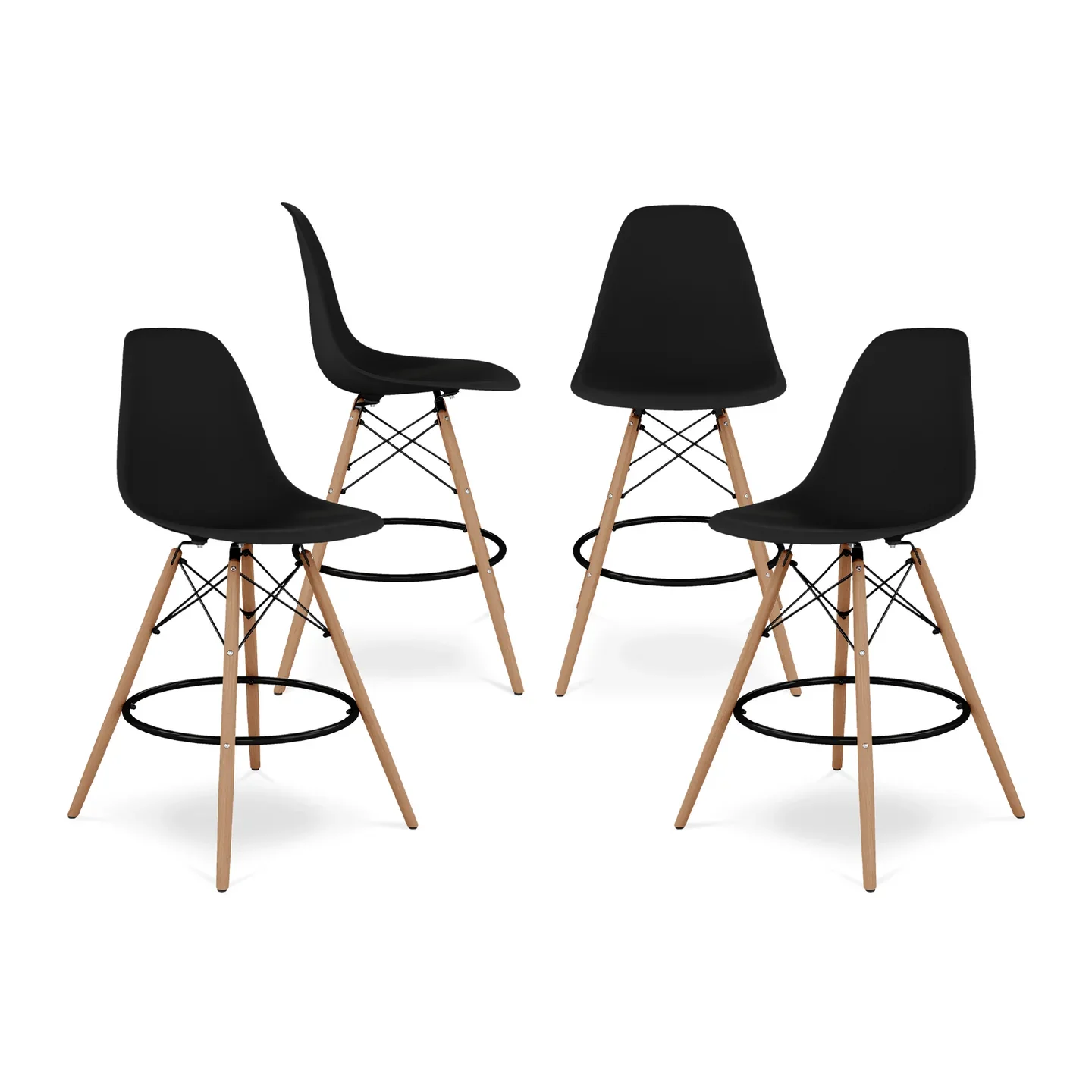 Pyramid Counter Stool, Black By World Modern Design - Image 9