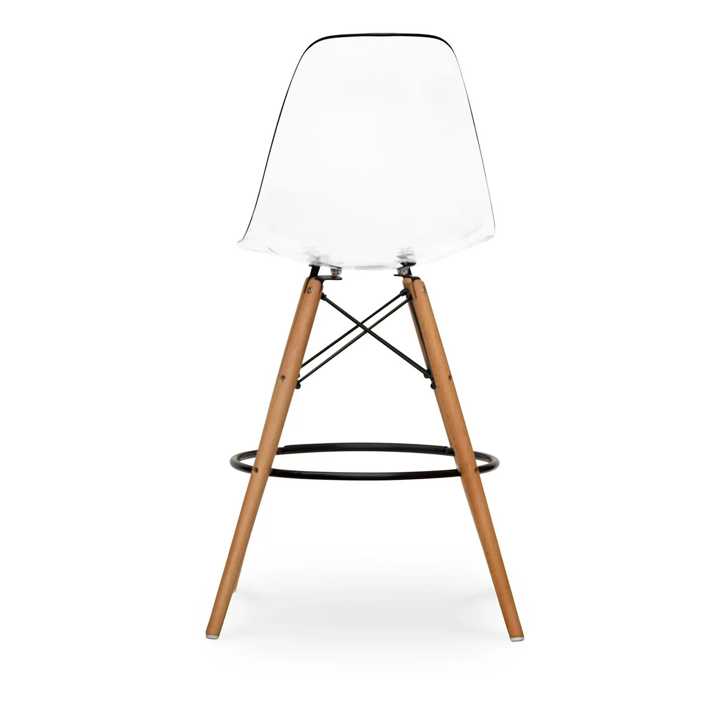 Pyramid Counter Stool, Clear By World Modern Design - Image 2