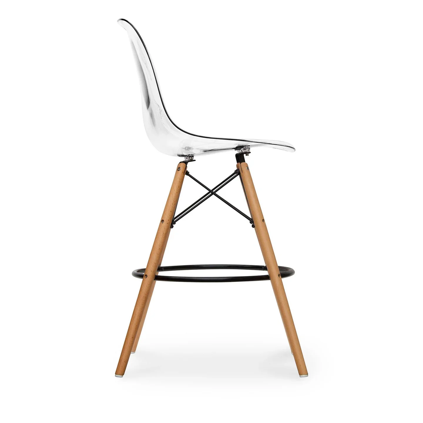Pyramid Counter Stool, Clear By World Modern Design - Image 3