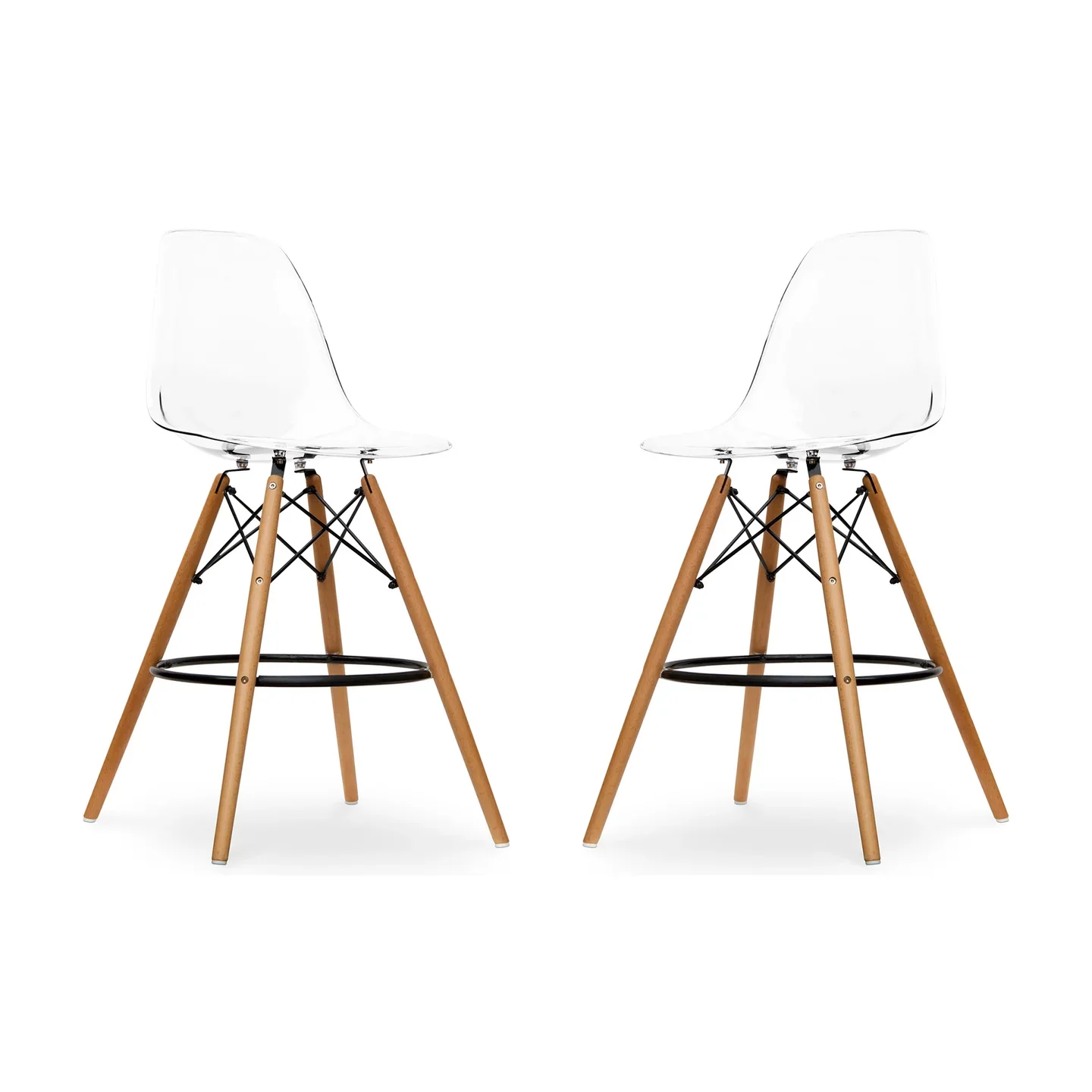 Pyramid Counter Stool, Clear By World Modern Design - Image 6