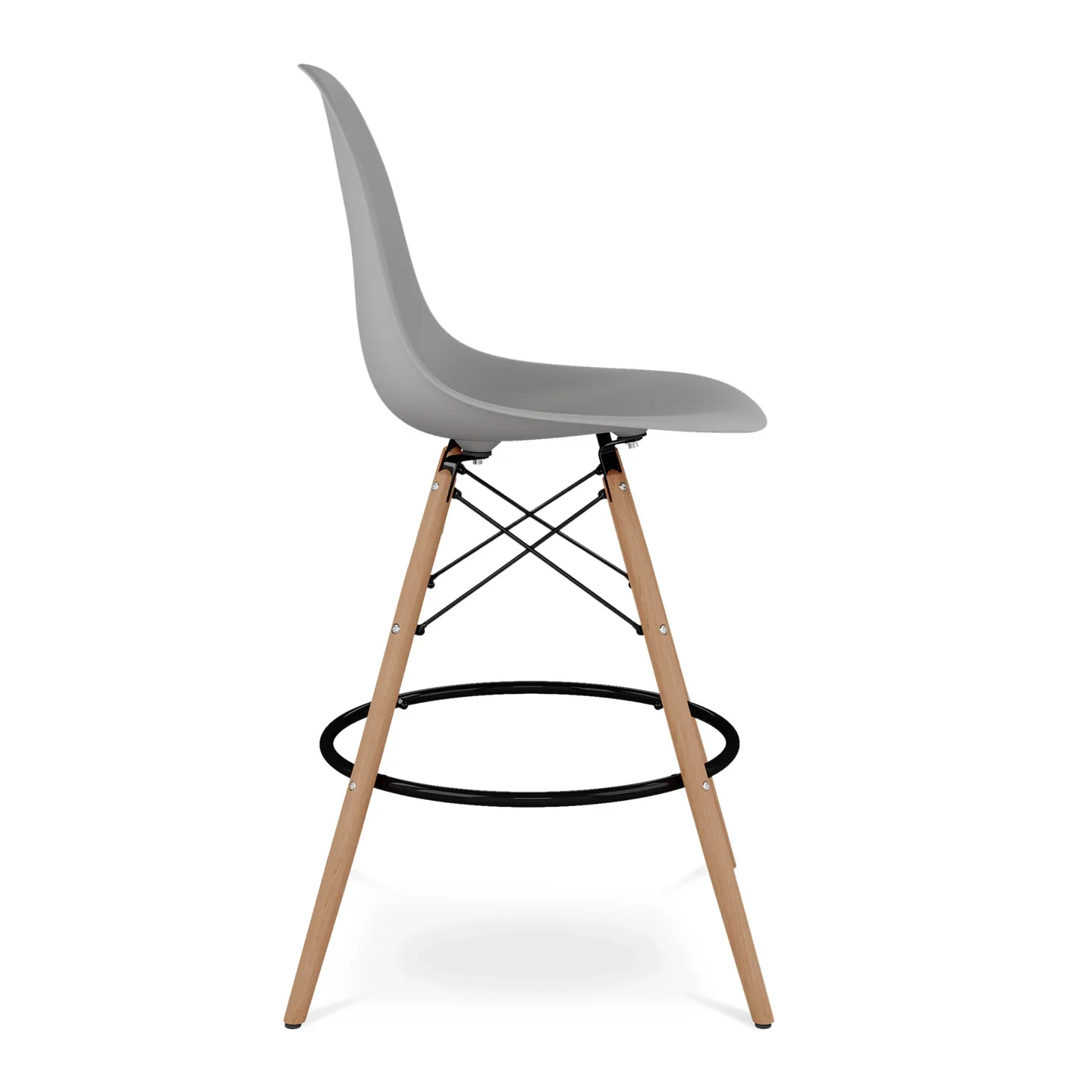 Pyramid Counter Stool, Gray By World Modern Design - Image 3
