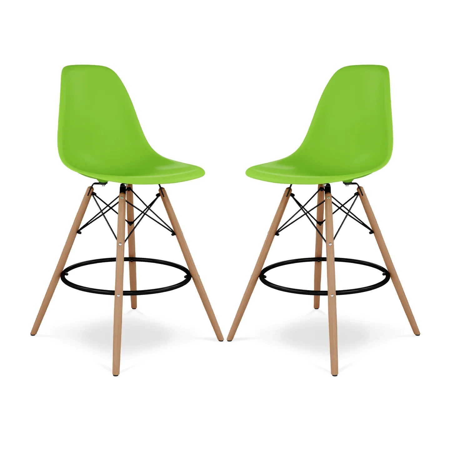 Pyramid Counter Stool, Green By World Modern Design - Image 6