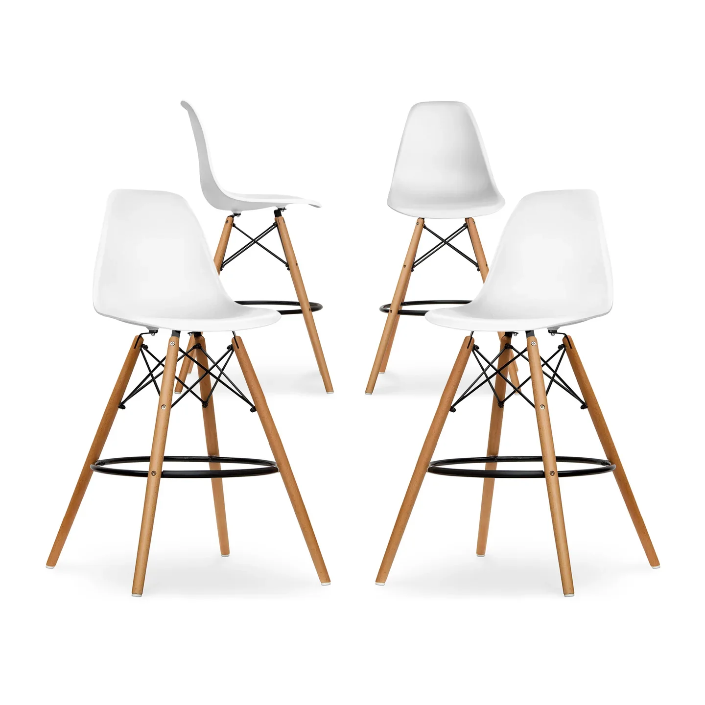 Pyramid Counter Stool, White By World Modern Design - Image 8