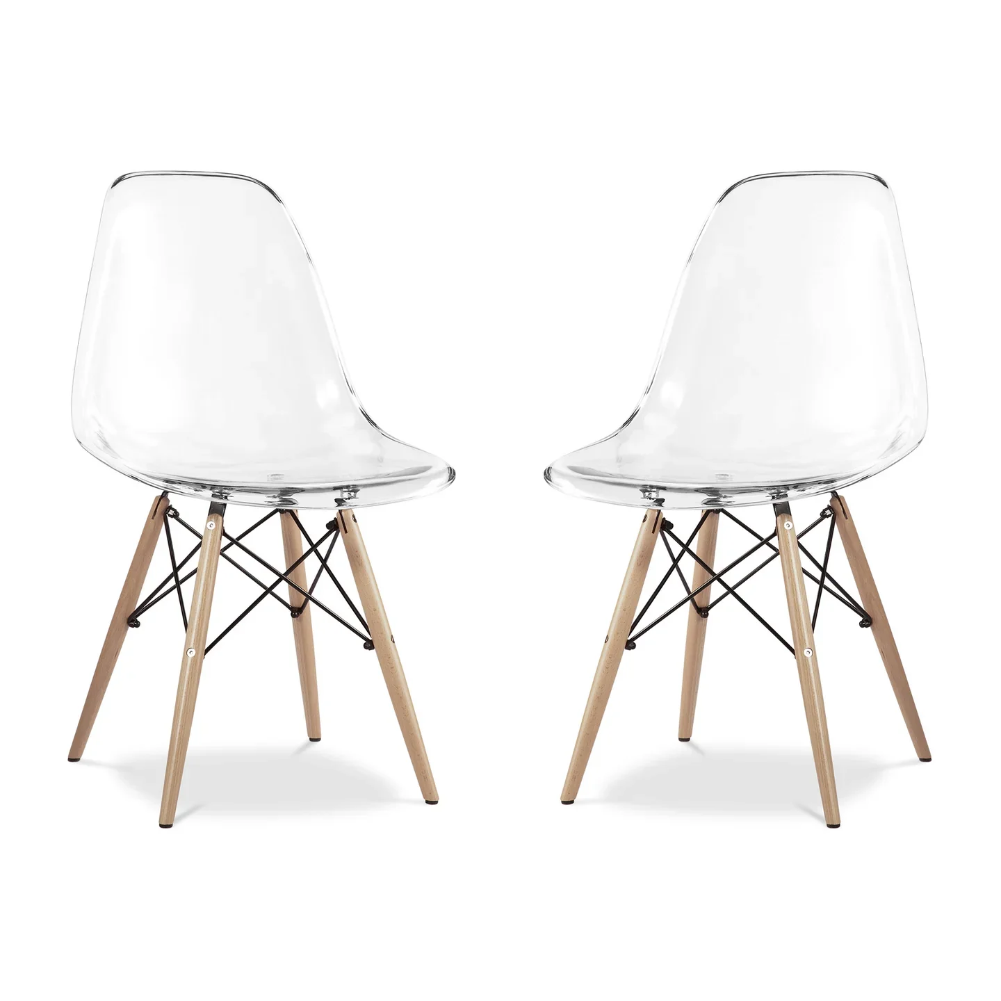 Pyramid Dining Chair, Clear By World Modern Design - Image 8