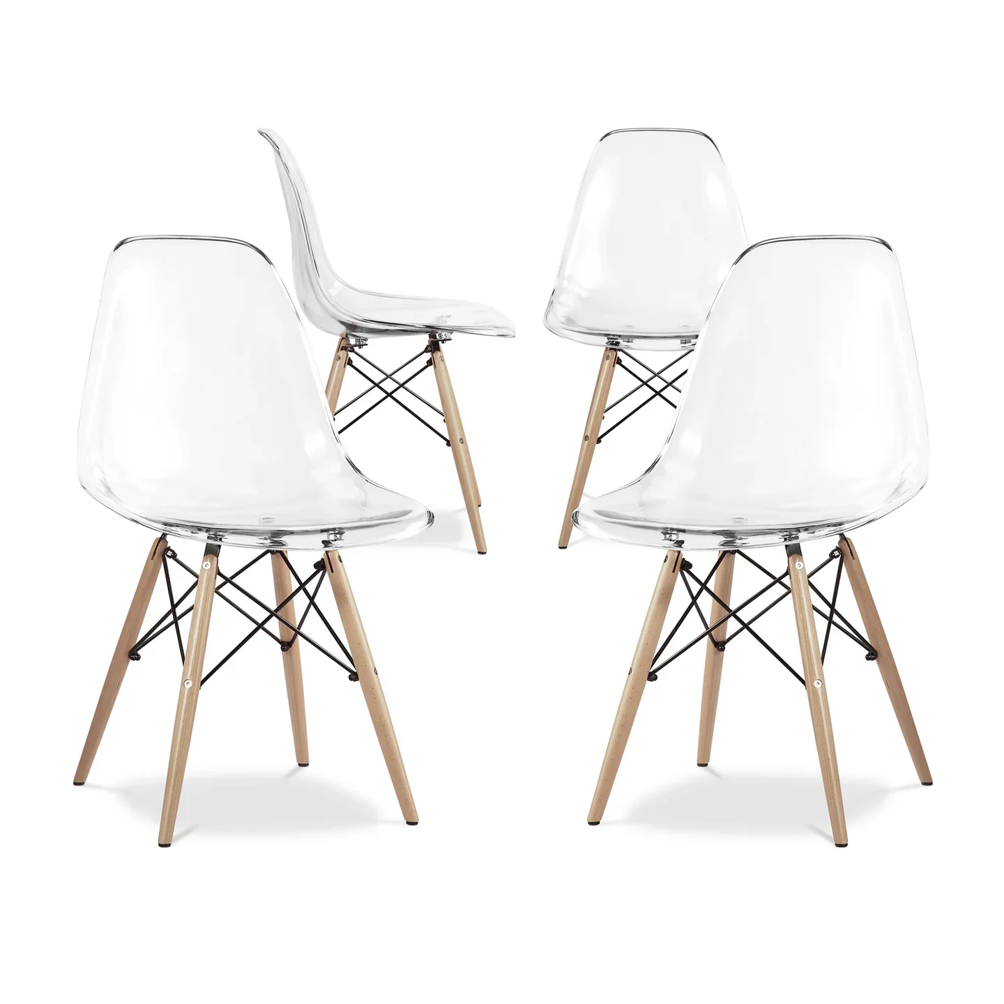 Pyramid Dining Chair, Clear By World Modern Design - Image 9