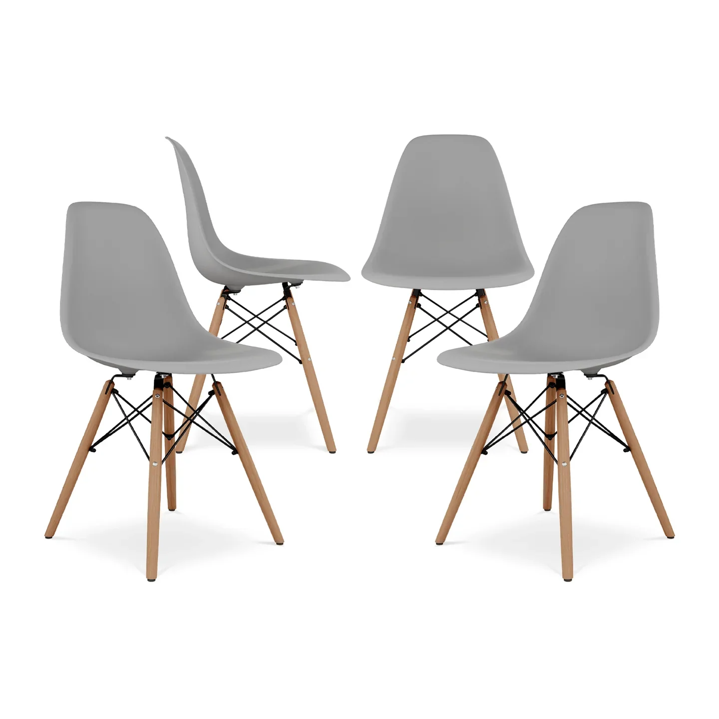 Pyramid Dining Chair, Gray By World Modern Design - Image 7