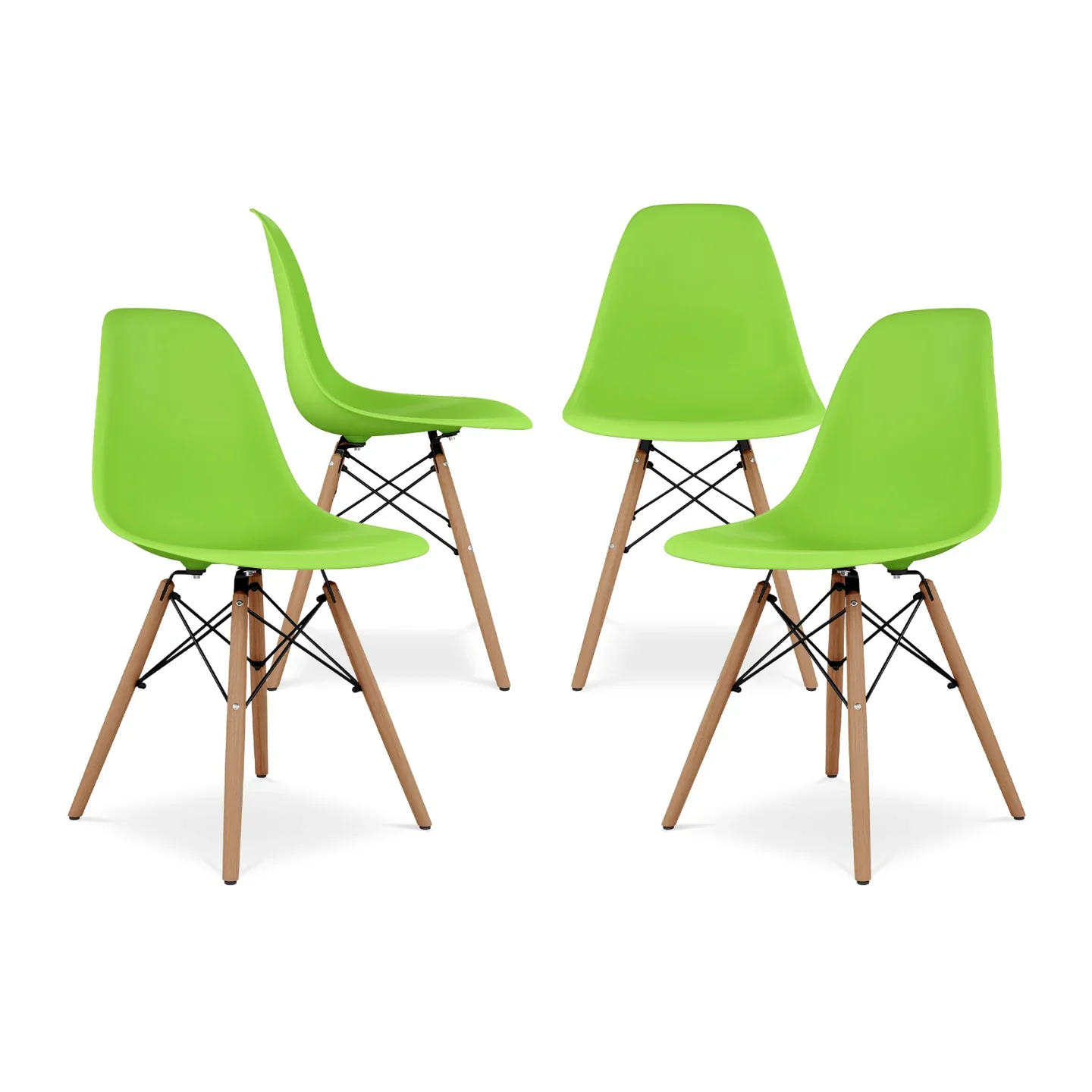 Pyramid Dining Chair, Green By World Modern Design - Image 7