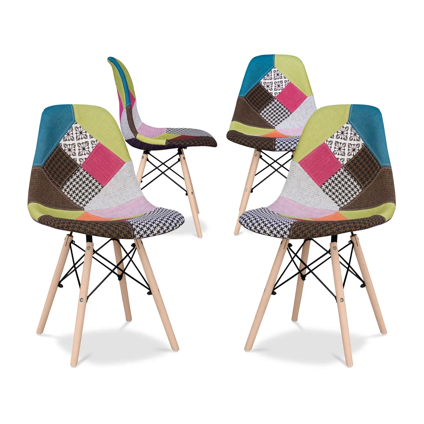 Pyramid Dining Chair, Multi By World Modern Design - Image 10