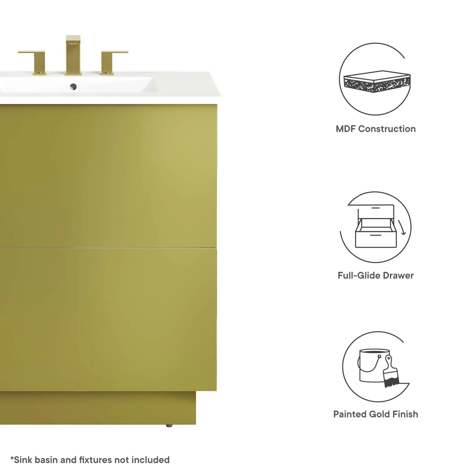 Quantum 30" Bathroom Vanity Cabinet (Sink Basin Not Included) By Modway - EEI-6133 - Image 8