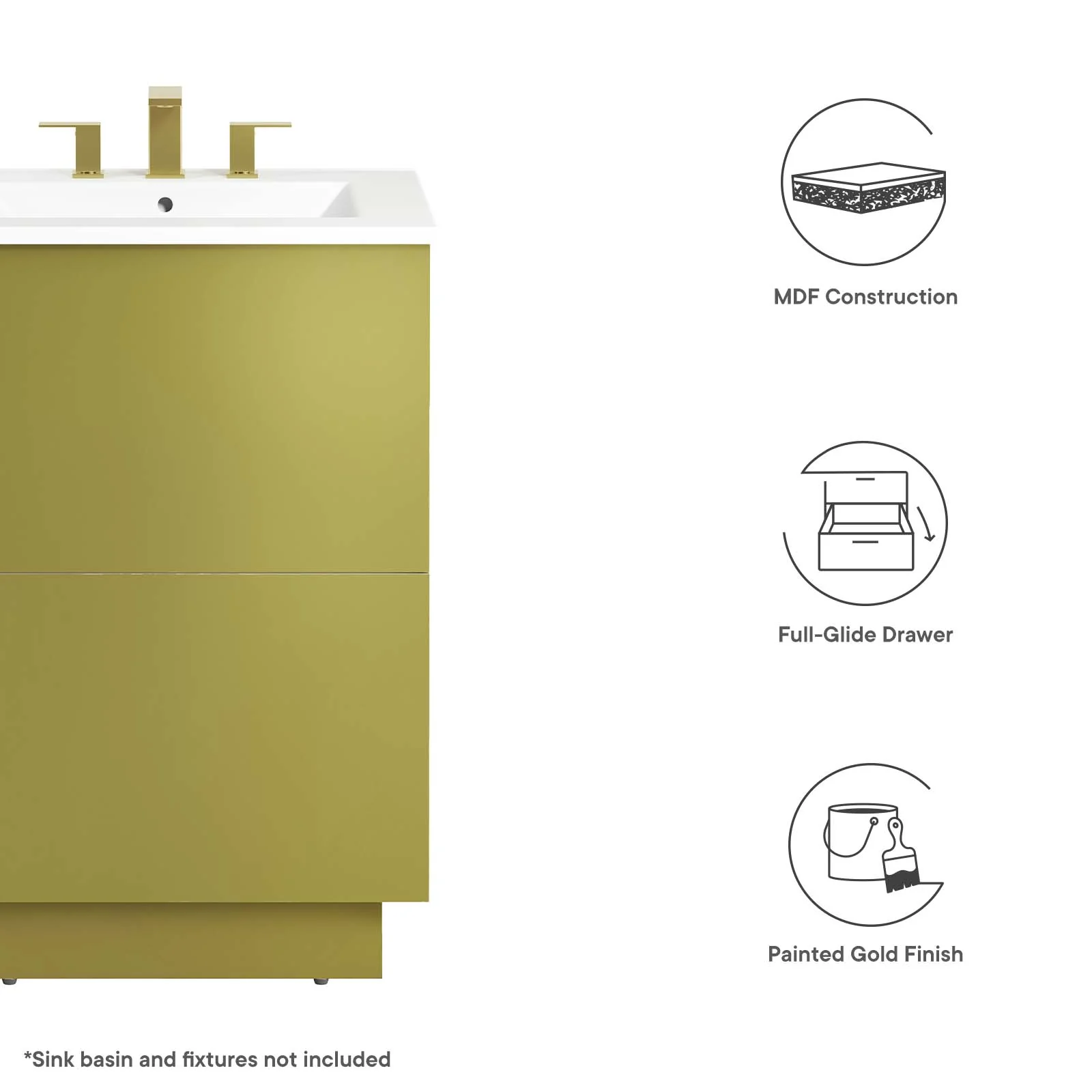 Quantum 32" 	Bathroom Vanity Cabinet (Sink Basin Not Included) By Modway - EEI-6132 - Image 8