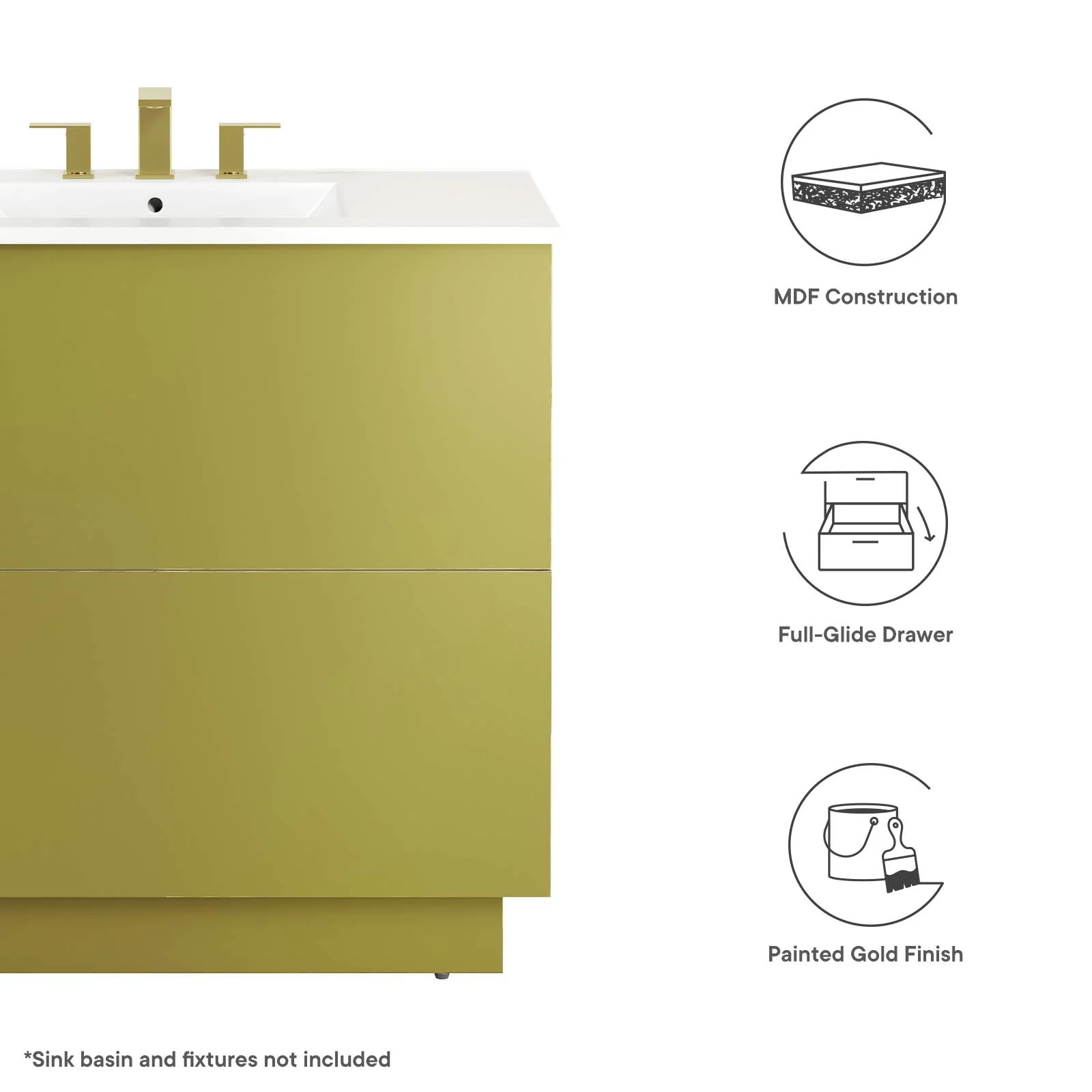 Quantum 36" Bathroom Vanity Cabinet (Sink Basin Not Included) By Modway - EEI-6134 - Image 8