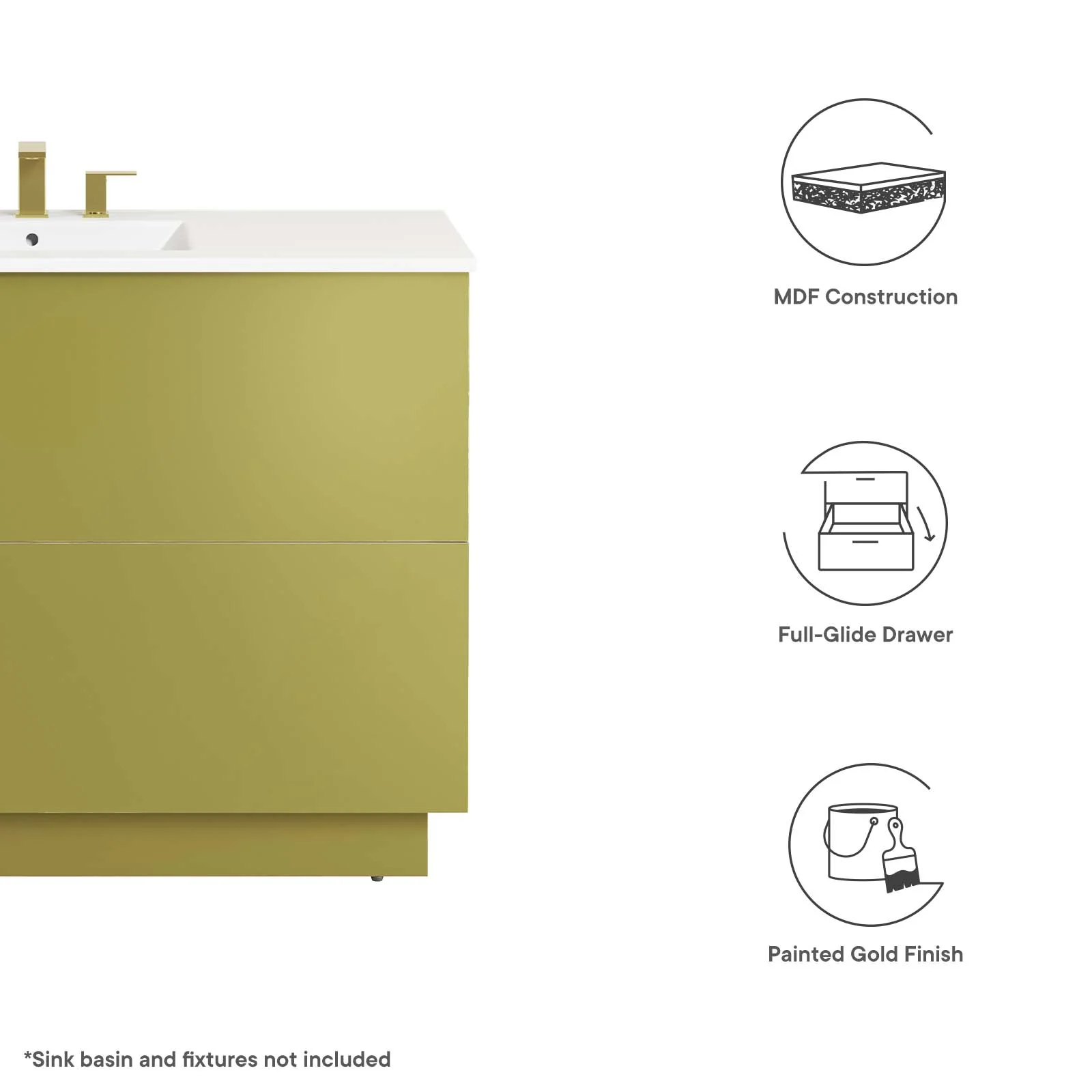 Quantum 48" Bathroom Vanity Cabinet (Sink Basin Not Included) By Modway - EEI-6135 - Image 8