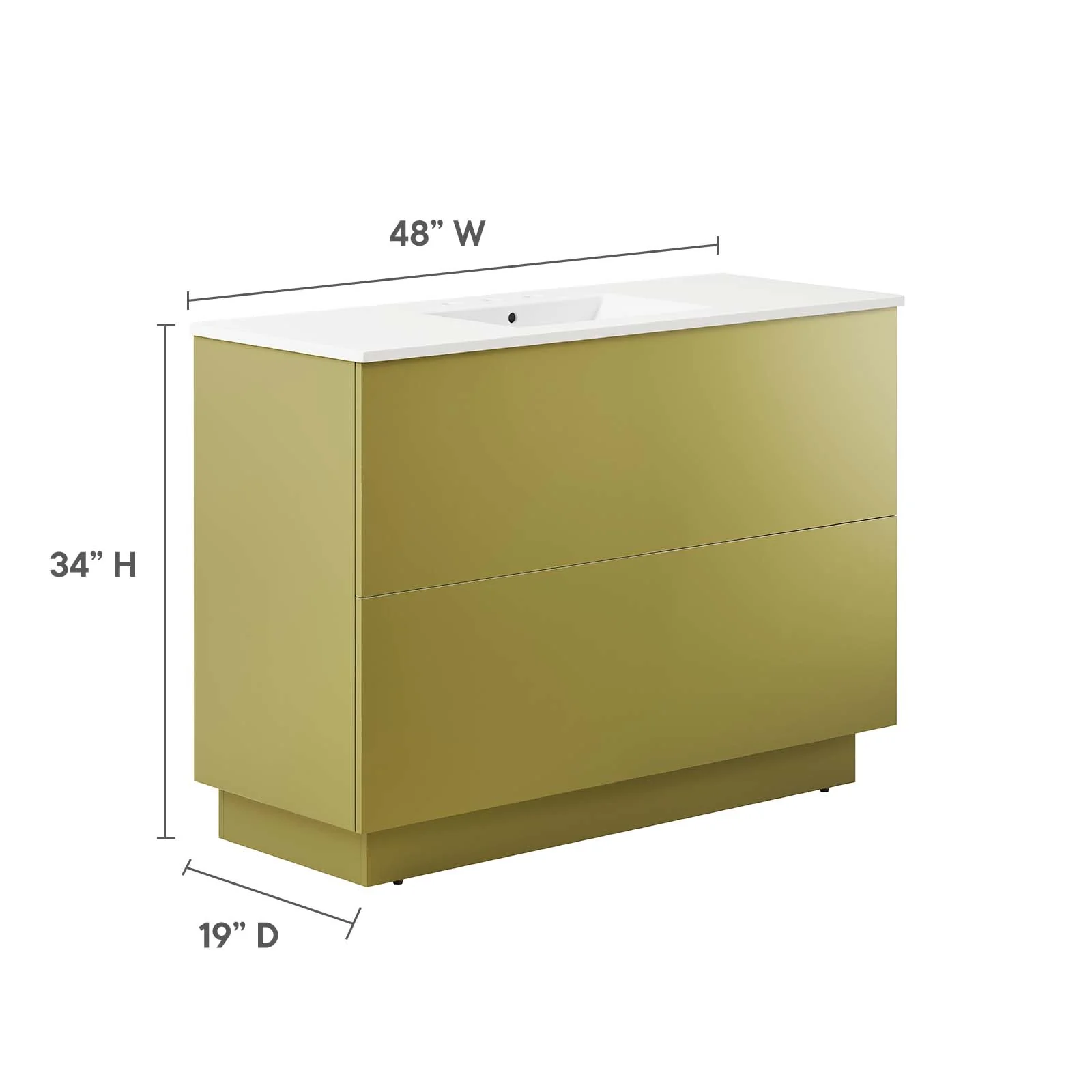 Quantum 48" Single Sink Bathroom Vanity By Modway - EEI-6431 - Image 5