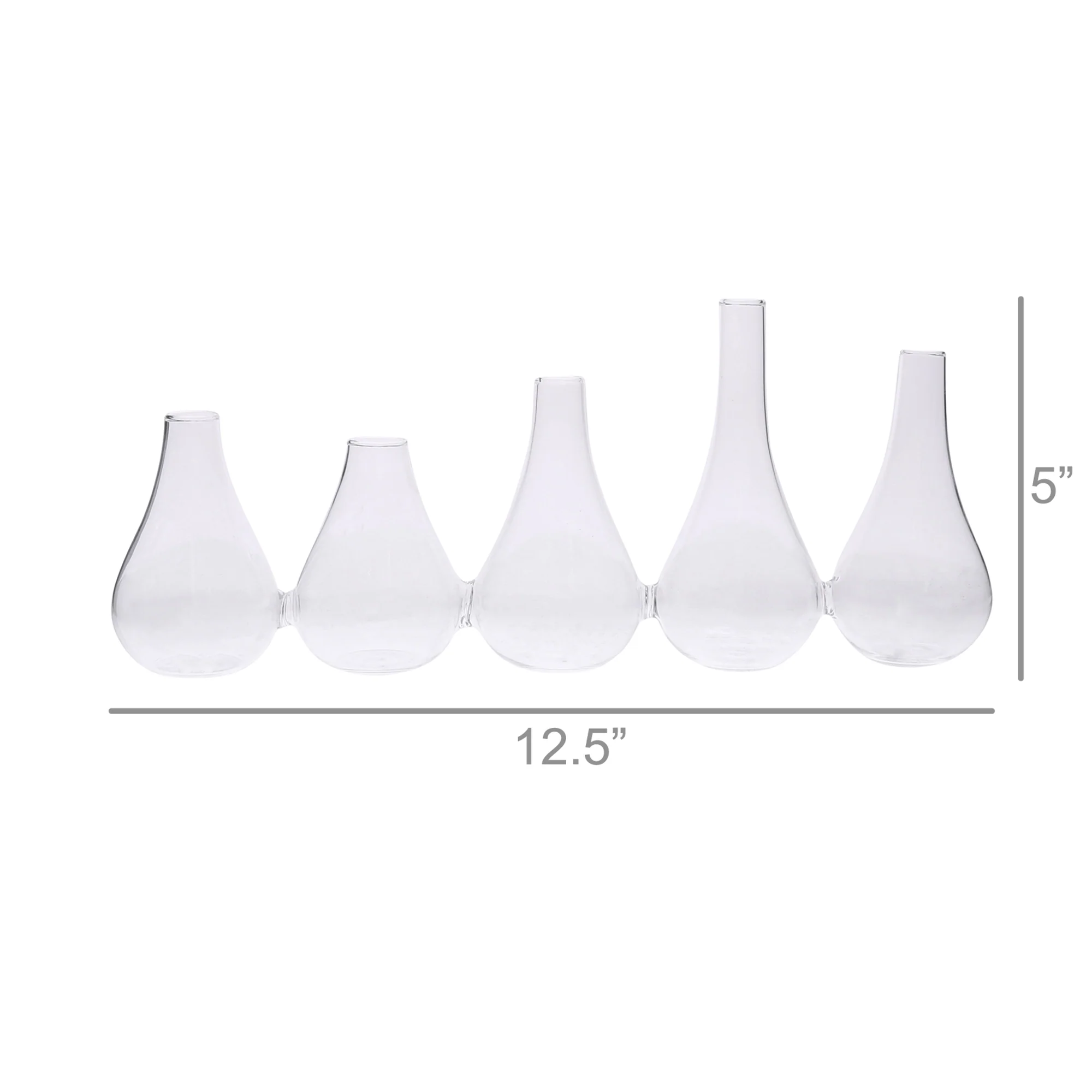 Quintet Glass Vase - Large Set Of 2 By HomArt - Image 4