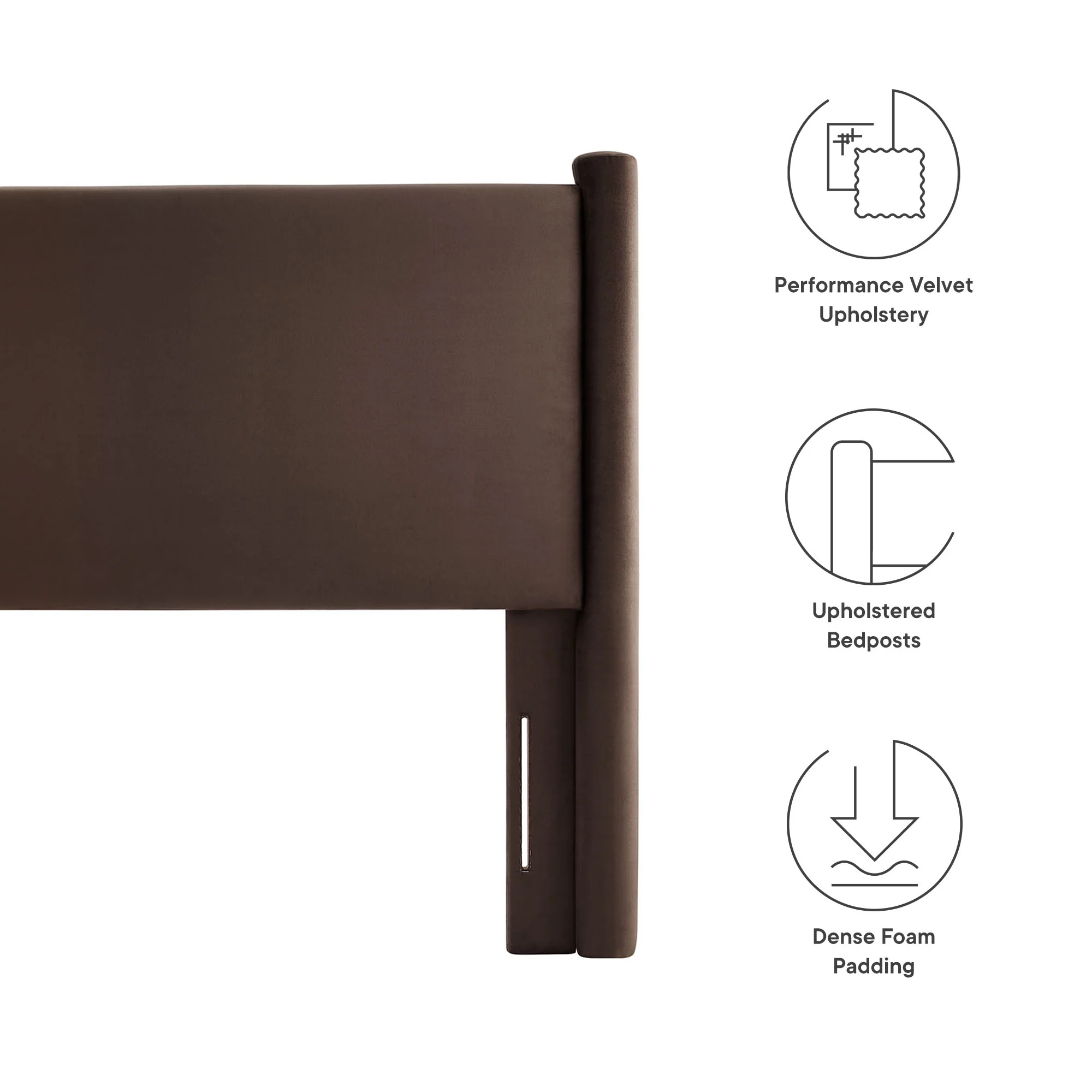 Rael Performance Velvet Queen Headboard by Modway - Image 13