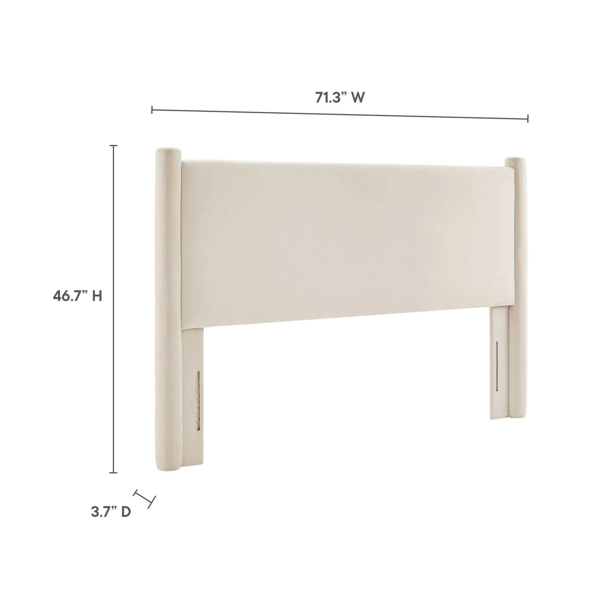Rael Performance Velvet Queen Headboard by Modway - Image 7