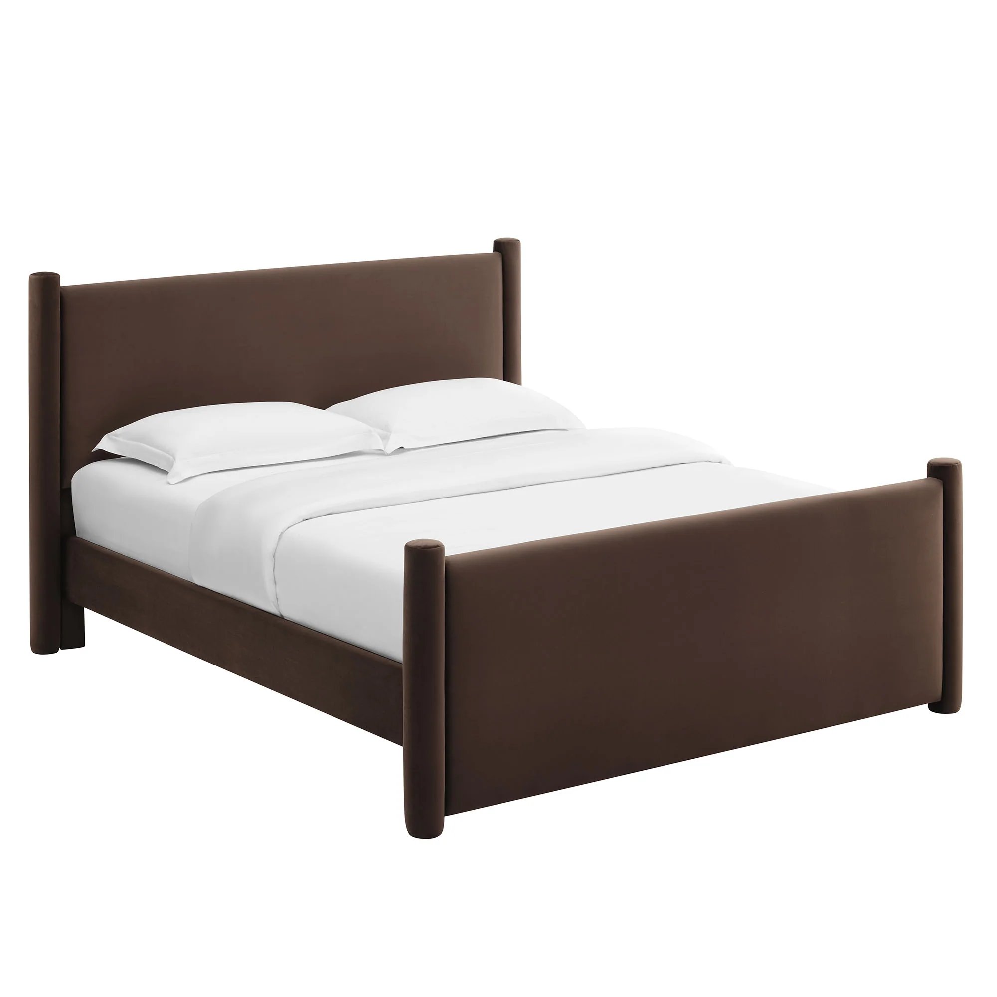 Rael Performance Velvet Queen Platform Bed by Modway - Image 10
