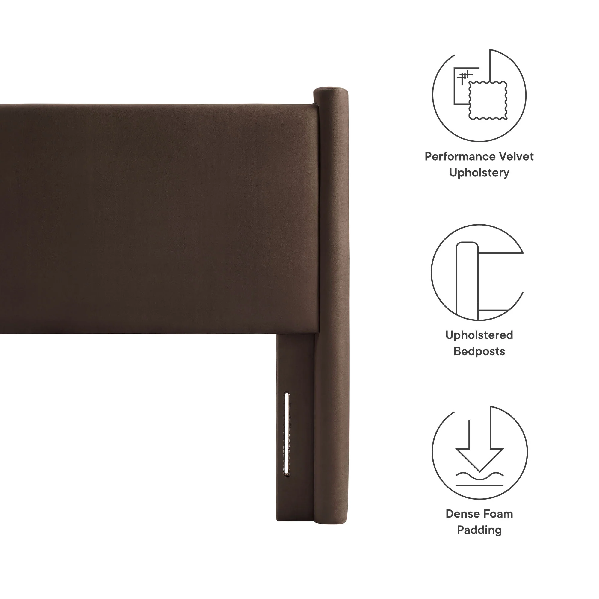 Rael Performance Velvet Twin Headboard by Modway - Image 13