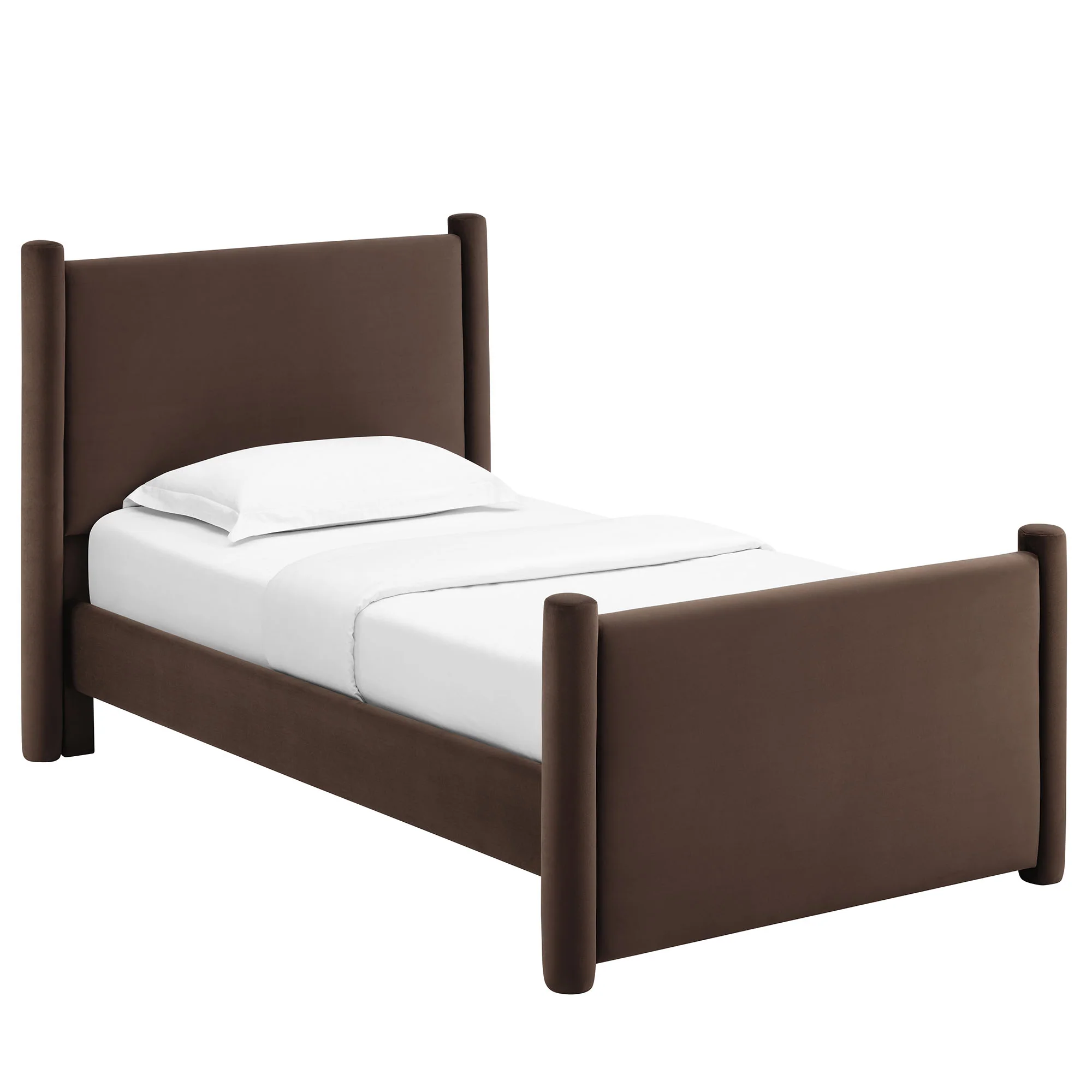 Rael Performance Velvet Twin Platform Bed by Modway - Image 10
