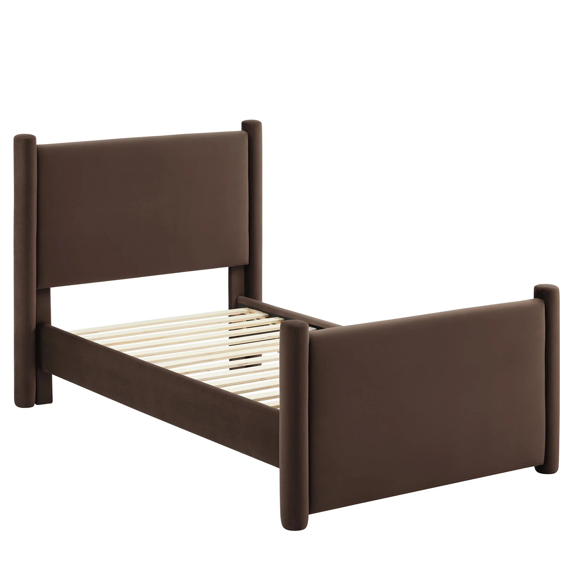 Rael Performance Velvet Twin Platform Bed by Modway - Image 11