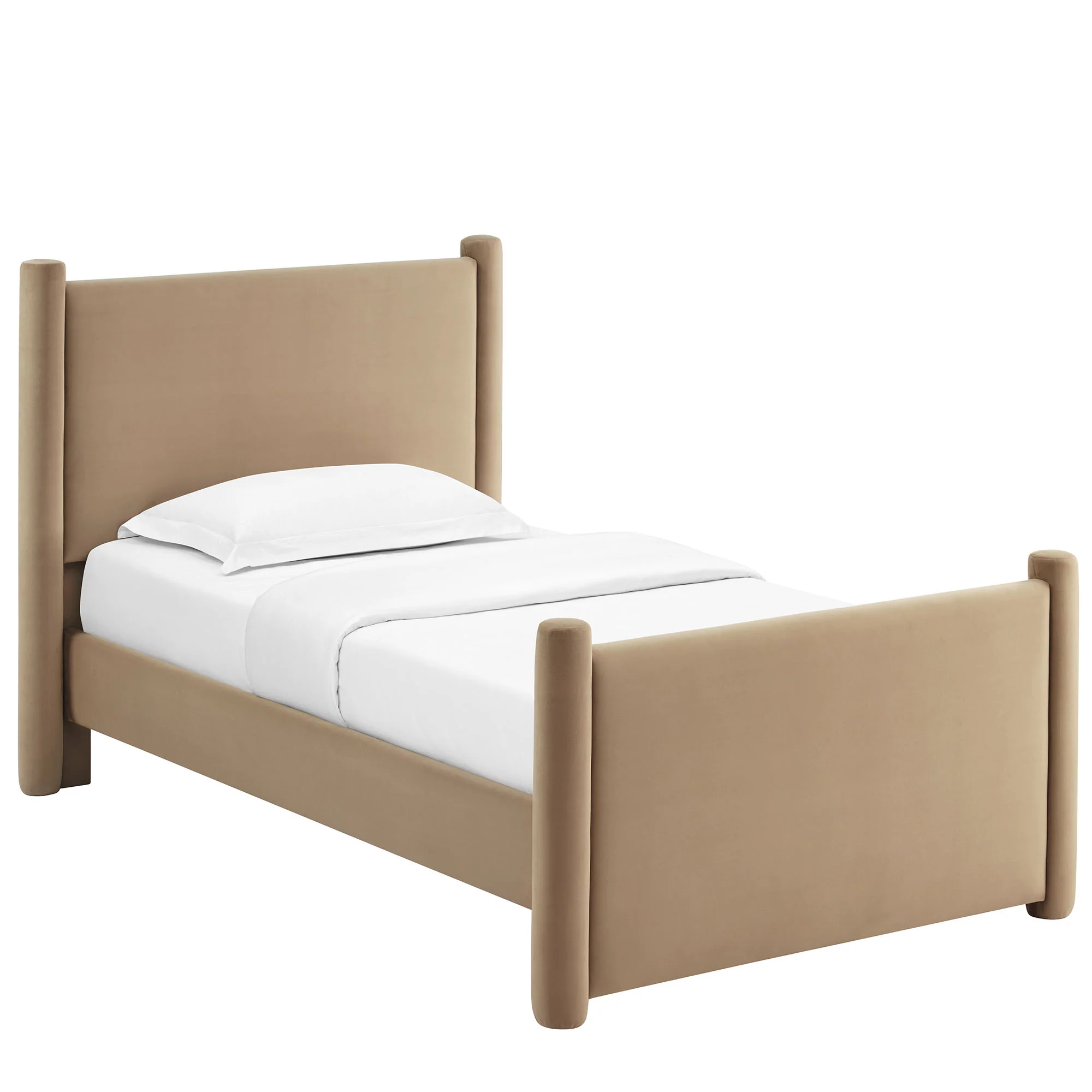 Rael Performance Velvet Twin Platform Bed by Modway - Image 28