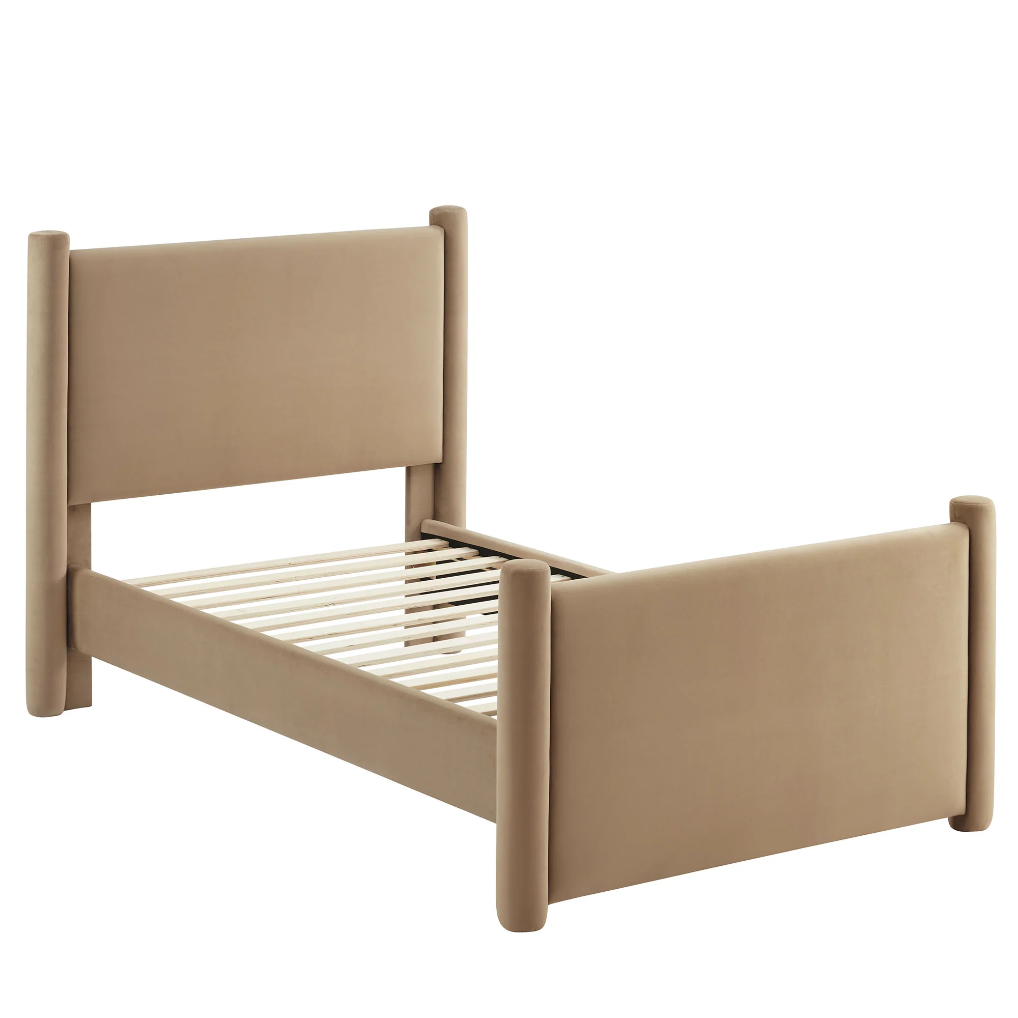 Rael Performance Velvet Twin Platform Bed by Modway - Image 29