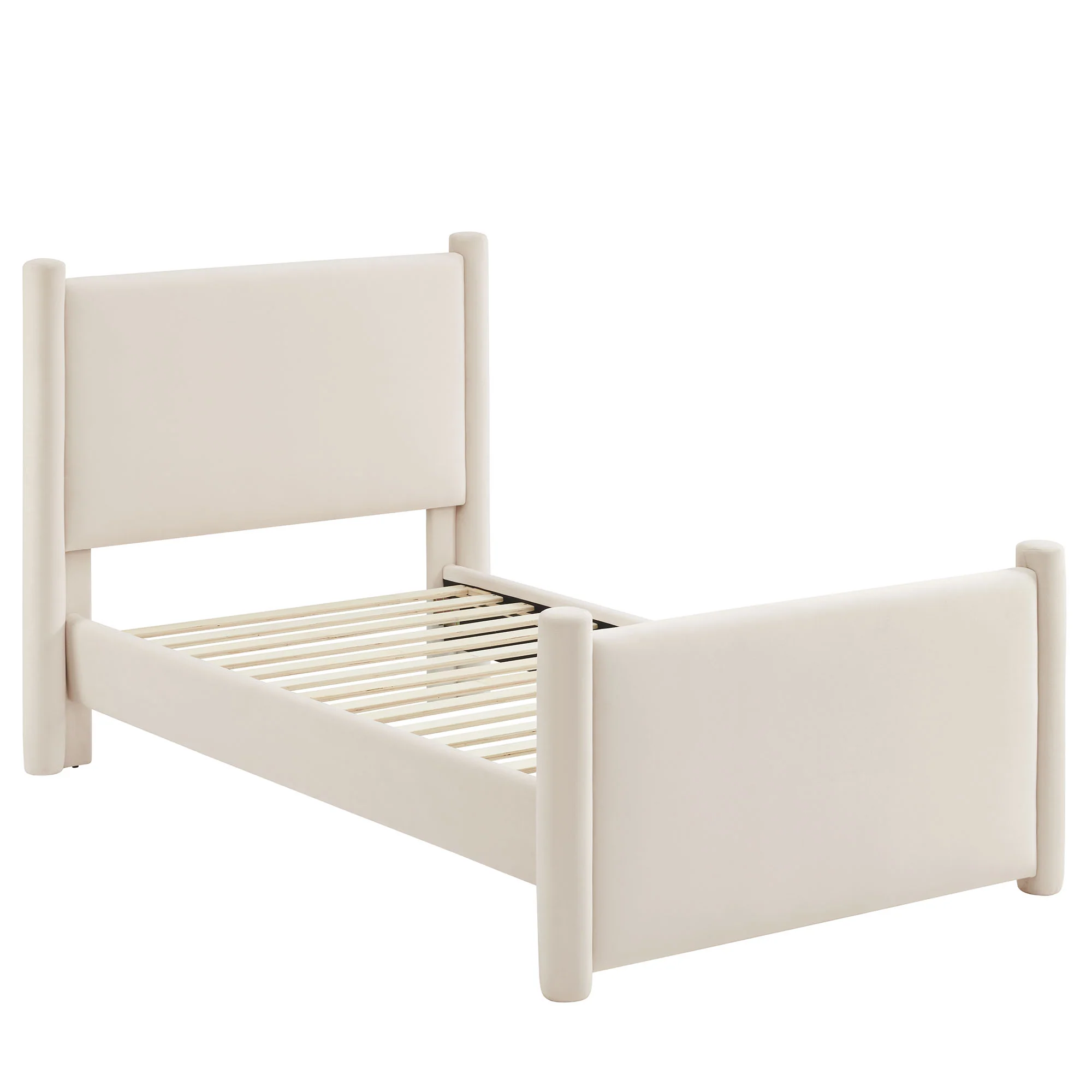 Rael Performance Velvet Twin Platform Bed by Modway - Image 3