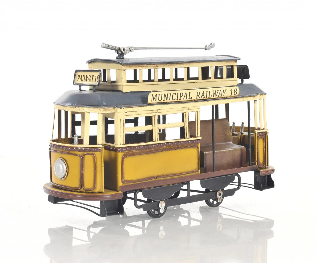 Railway Cable Car Sculpture By Homeroots - Image 2