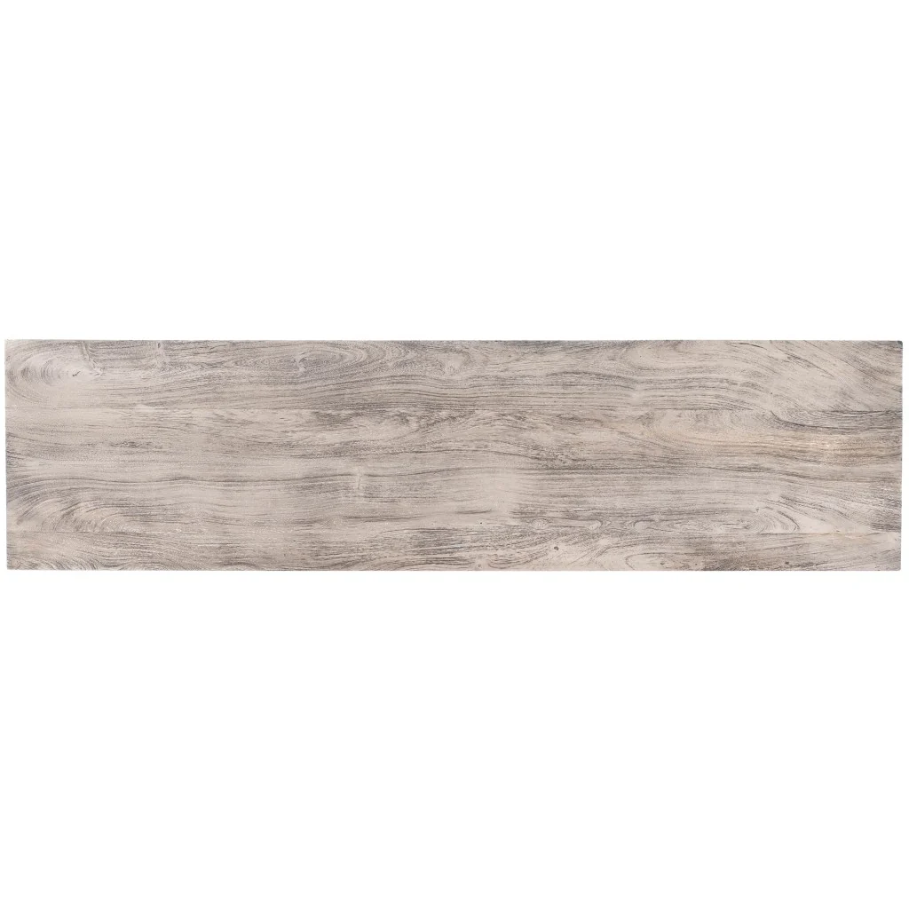 Raitis Gray Wood & Metal Sideboard By Homeroots - Image 5